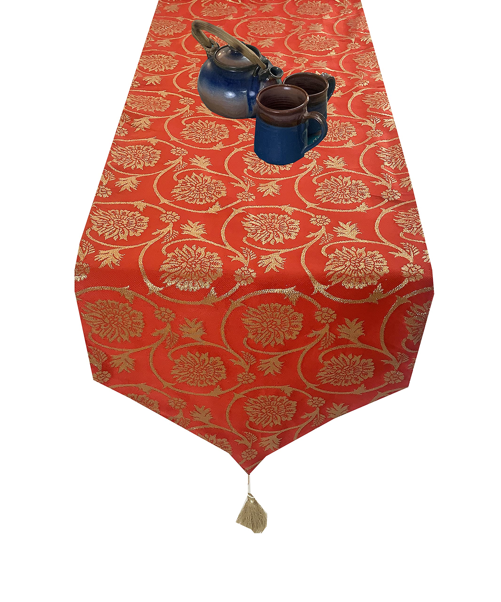 Pink Parrot Silk Table Runner - 12x70 Inch -18