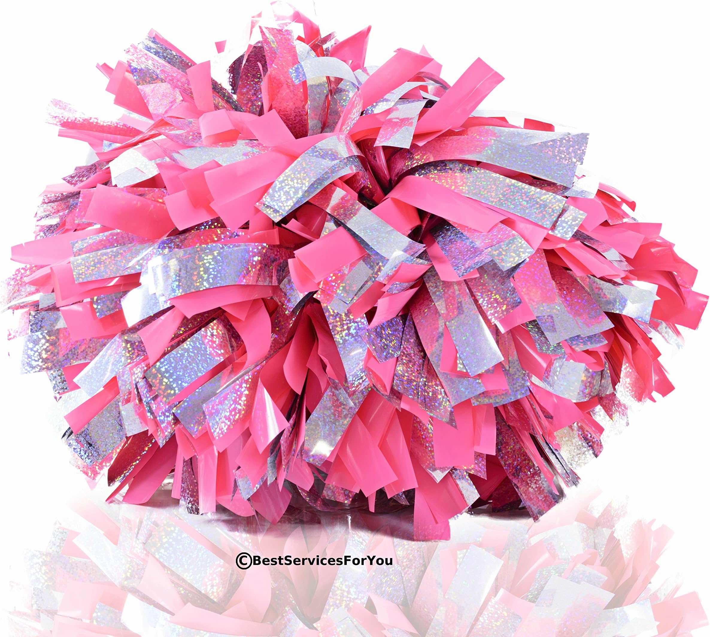 BestServicesForYou Cheerleading Pom Pom (Pink)