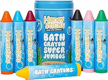 Honeysticks Super Jumbo Non-Toxic Bath Crayons for Kids