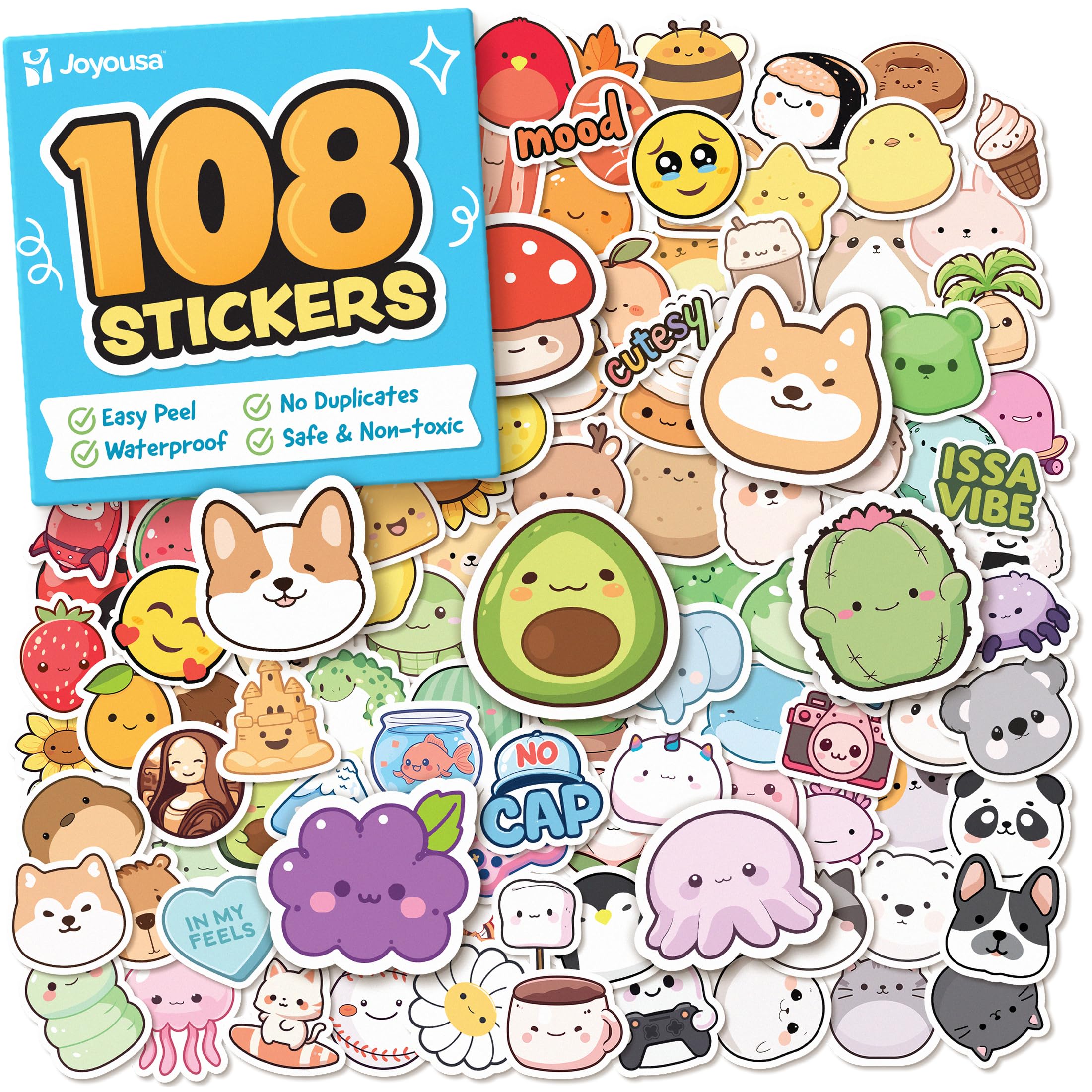 Amazon.com: Cute Stickers for Kids - Kawaii Stickers for