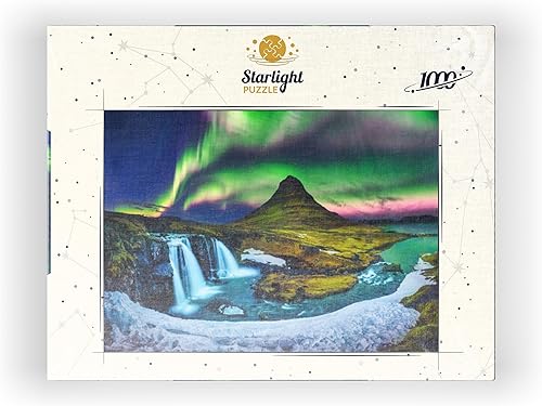 Miniatura 8 de Northern Lights Aurora Borealis at Kirkjufell in Island - Rompecabezas de 1000 piezas prémium para adultos