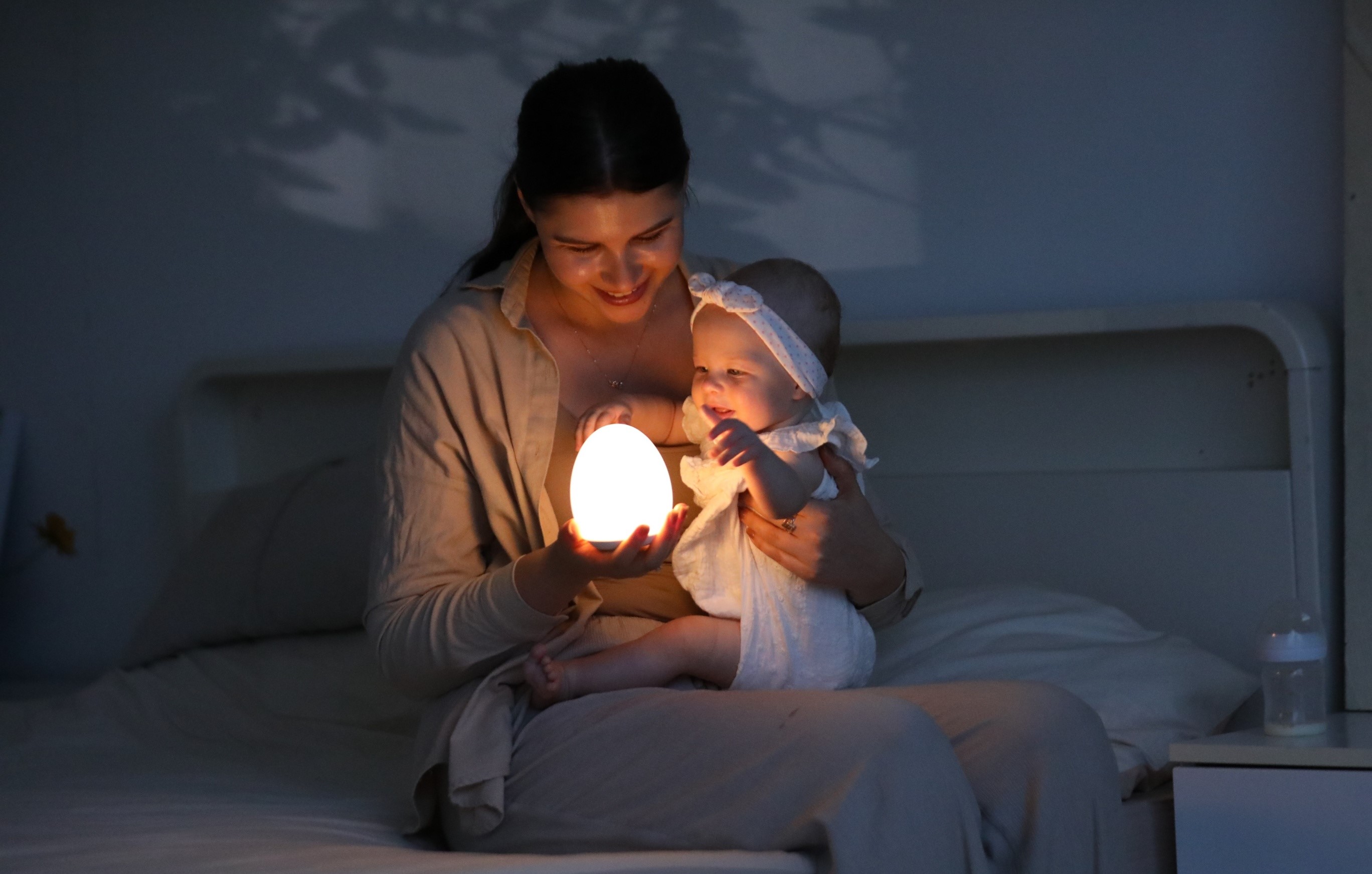Veilleuse Pour Chambre D'Enfant, 3 Modes D'Éclairage, Veilleuse De Bureau, Lumière Blanche
