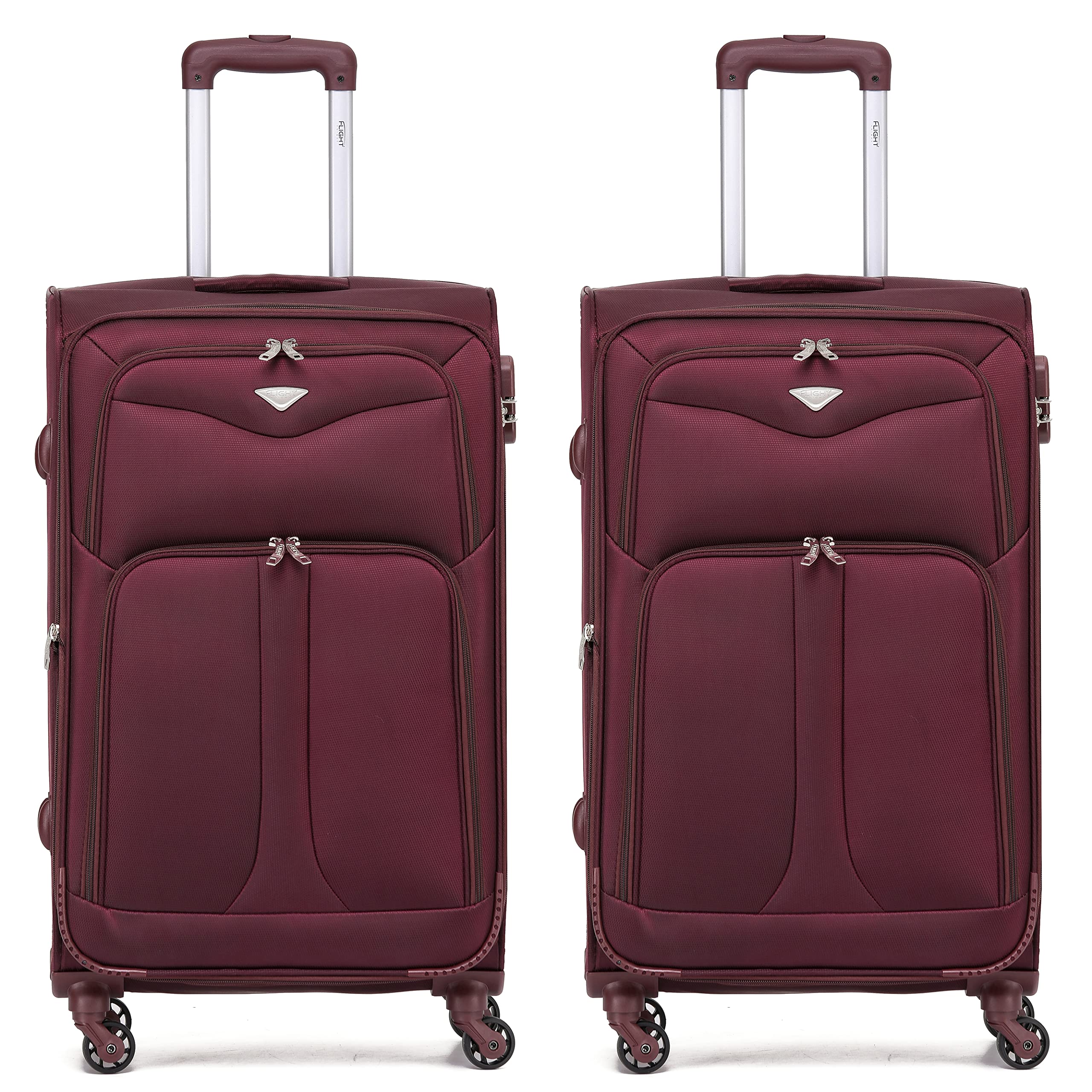 Flight Knight Lightweight 4 Wheel 800D Soft Case Suitcases Anti Crack Cabin & Hold Luggage Options Approved for Over 100 Airlines Including easyJet, BA & Many More! — view 42