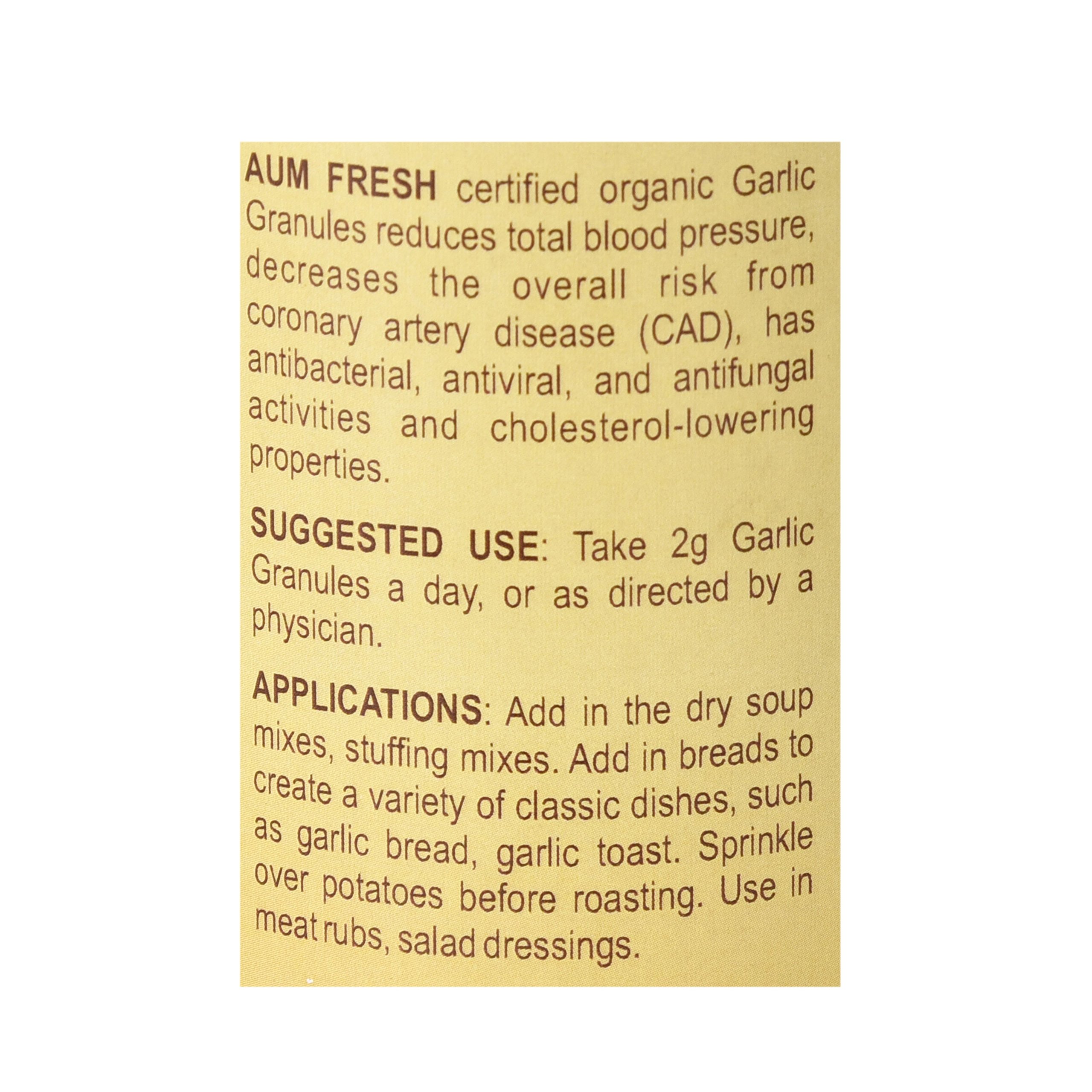 Aumfresh Organic Garlic Granules - 100% Pure & Natural, 50 gm 4