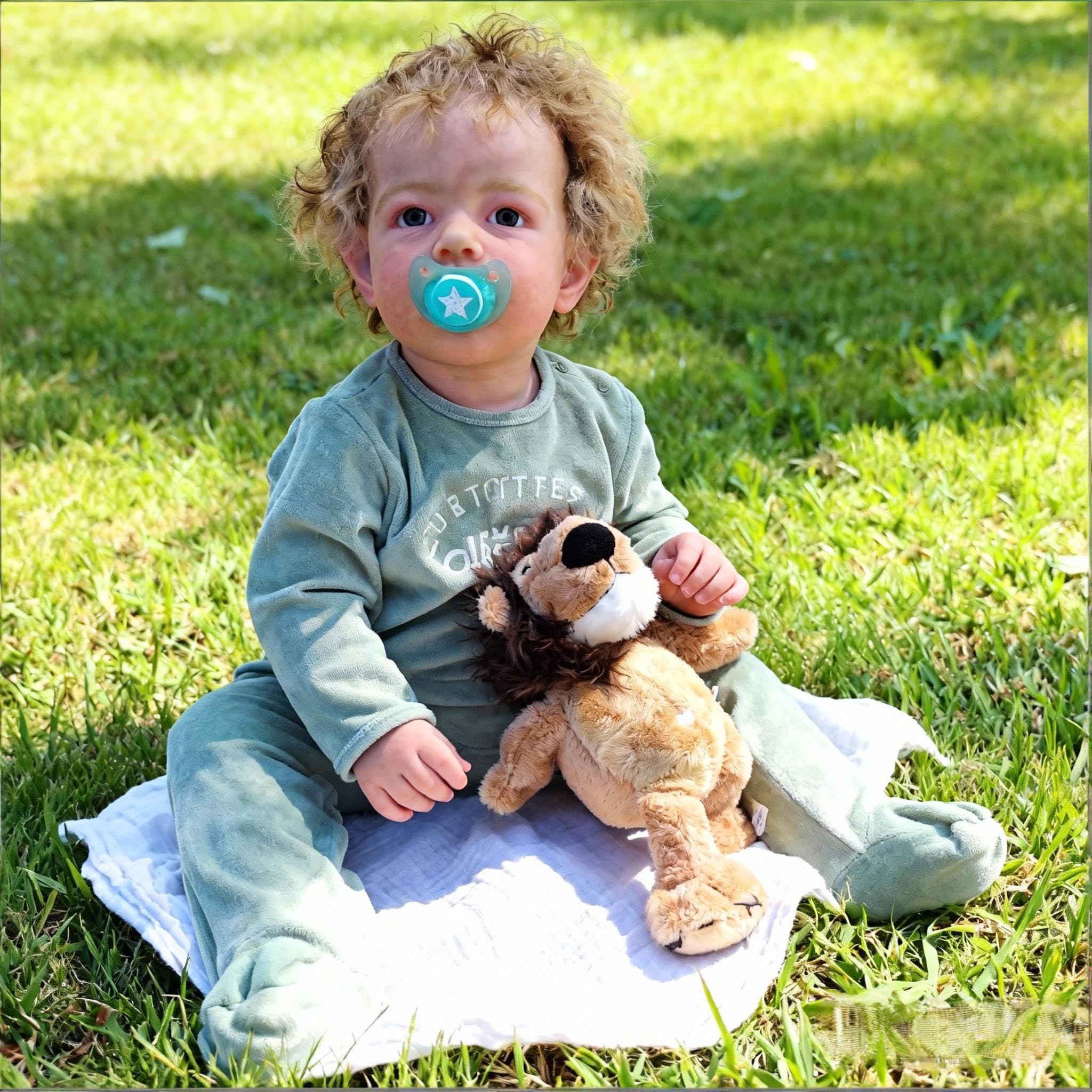 RXDOLL Reborn Baby Dolls Silicone Full Body Boy 20 Inch Realistic Newborn Doll Real Life Soft Silicone Baby Dolls That Look Real Cute Doll for Toddler Washable