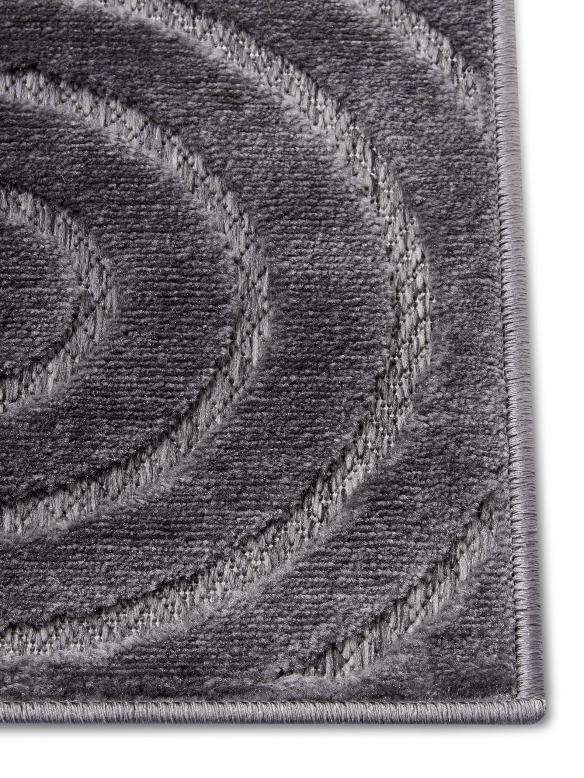 Hanse Home Wave Design Living Room Rug, Flat Weave Modern, Scandinavian Boho Style, Geometric 3D Effect - Image 4