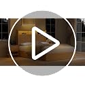Queen Bed Frame with Headboard and Storage Drawers, Queen Size Platform Bed Frame with LED Lights and Charging Station, Fluted Wood Grain Design, No Box Spring Needed, Oak image 7