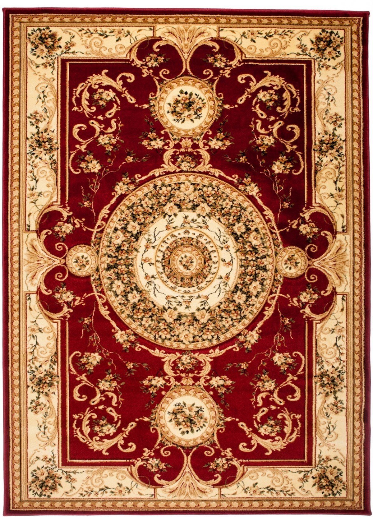 Carpeto Grand Tapis Couloir 300x500cm Rouge Classique Traditionnel Doux | Tapis pour Entrée Cuisine Bureau Salon Chambre Salle à Manger Chauffage au Sol Facile D'entretien Résistant aux Détergents