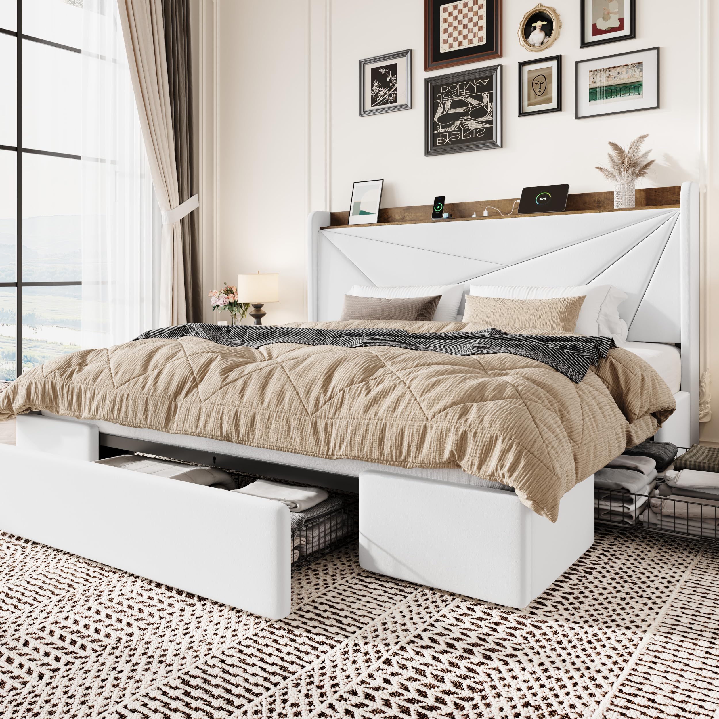 SHA CERLIN King Bed Frame