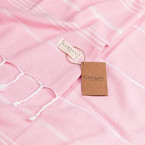 Miniatura 6 de Toalla turca Real Grand Bazaar Pestemal 100% de algodón, prelavada, más suave, 39x69 de Pestemal, para playa, el baño, spa, hammam, toallas súper