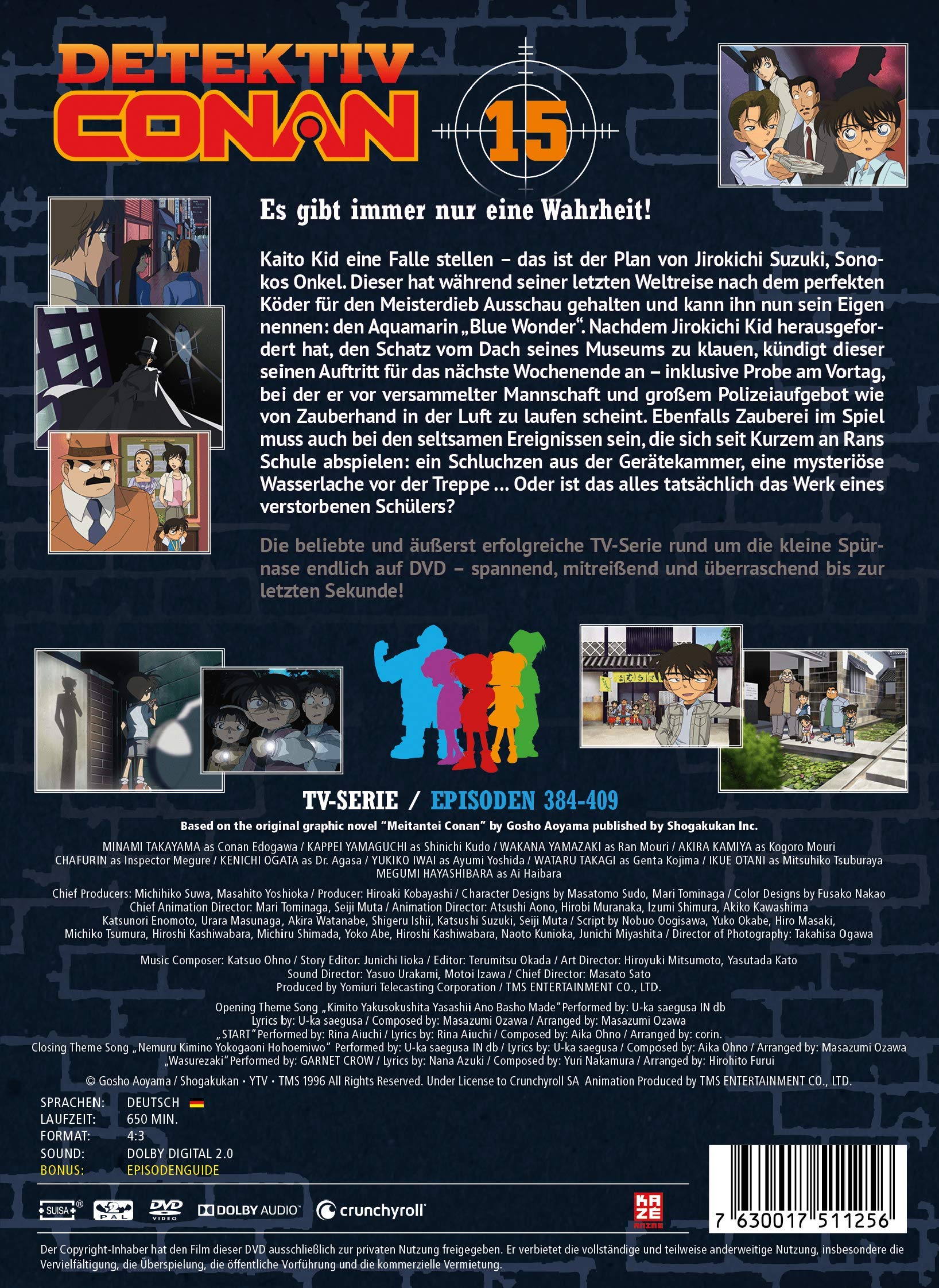Detektiv Conan - TV-Serie - DVD Box 15 (Episoden 384-408) [Alemania]