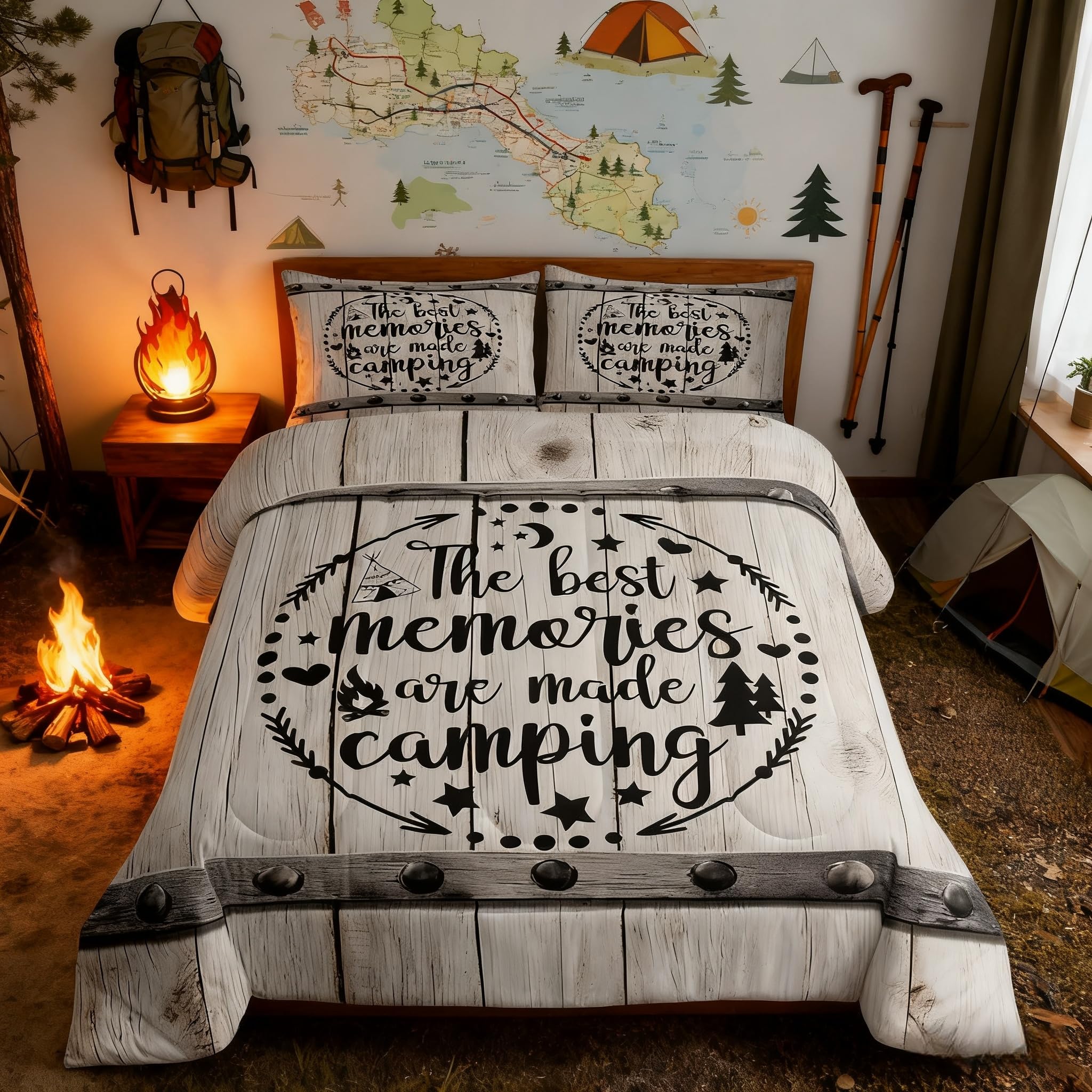 Manfei Camping Adventure Comforter Set