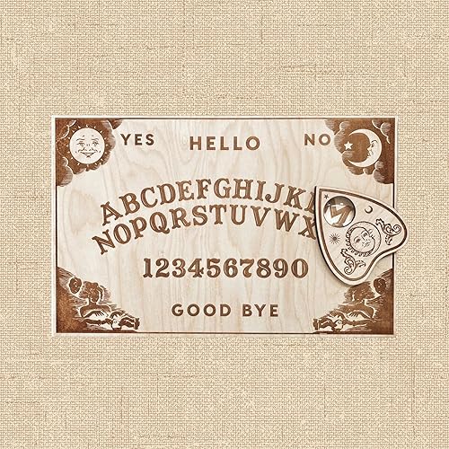 Miniatura 6 de Diseño clásico grande – Tablero de madera para el espíritu – Mesa parlante – Juego de mesa espiritual – Tamaño grande 18 x 11.4 pulgadas, hecho a