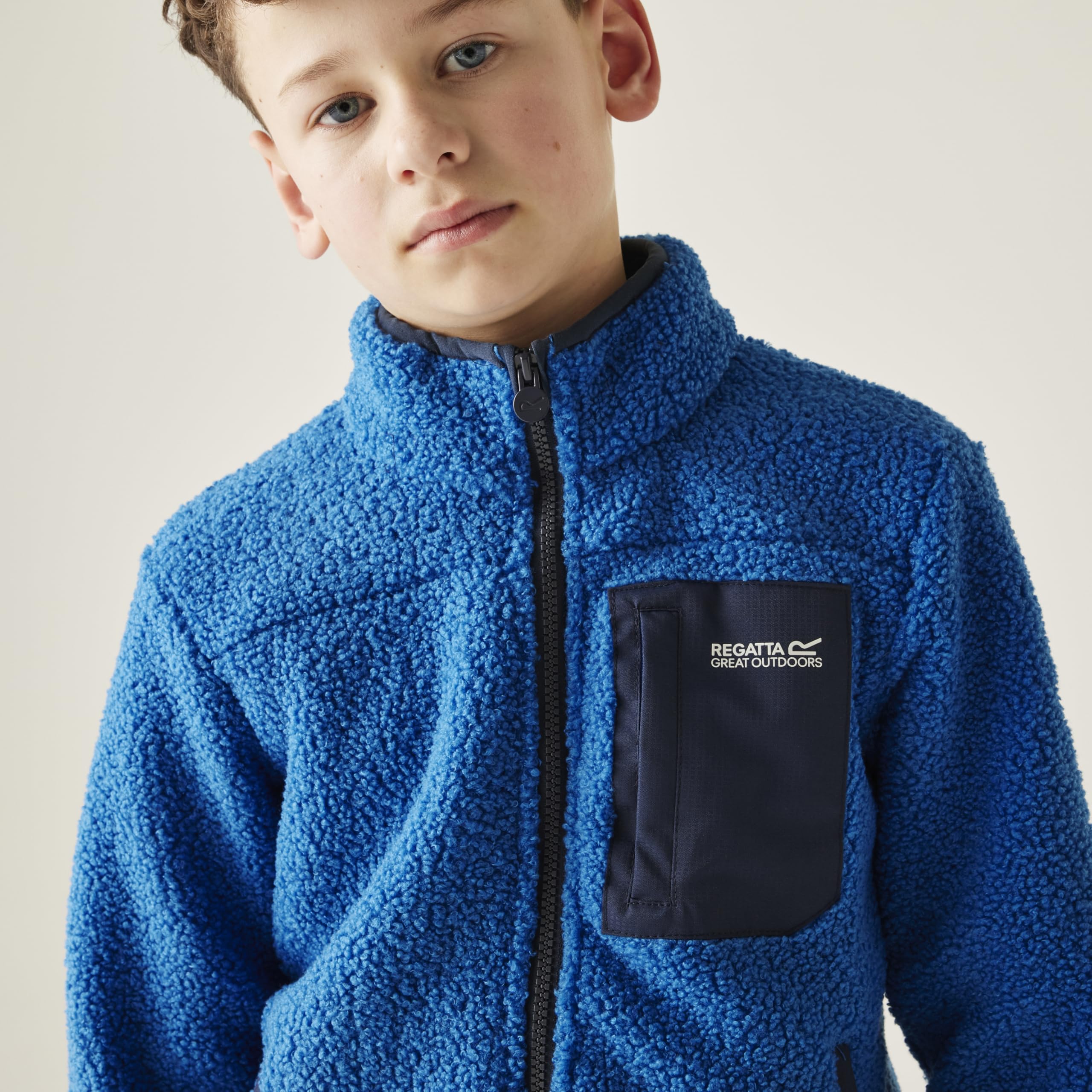 Regatta Jr Frnkie Wm Fle Regatta Frankie - Forro polar con cremallera completa para niños Unisex niños