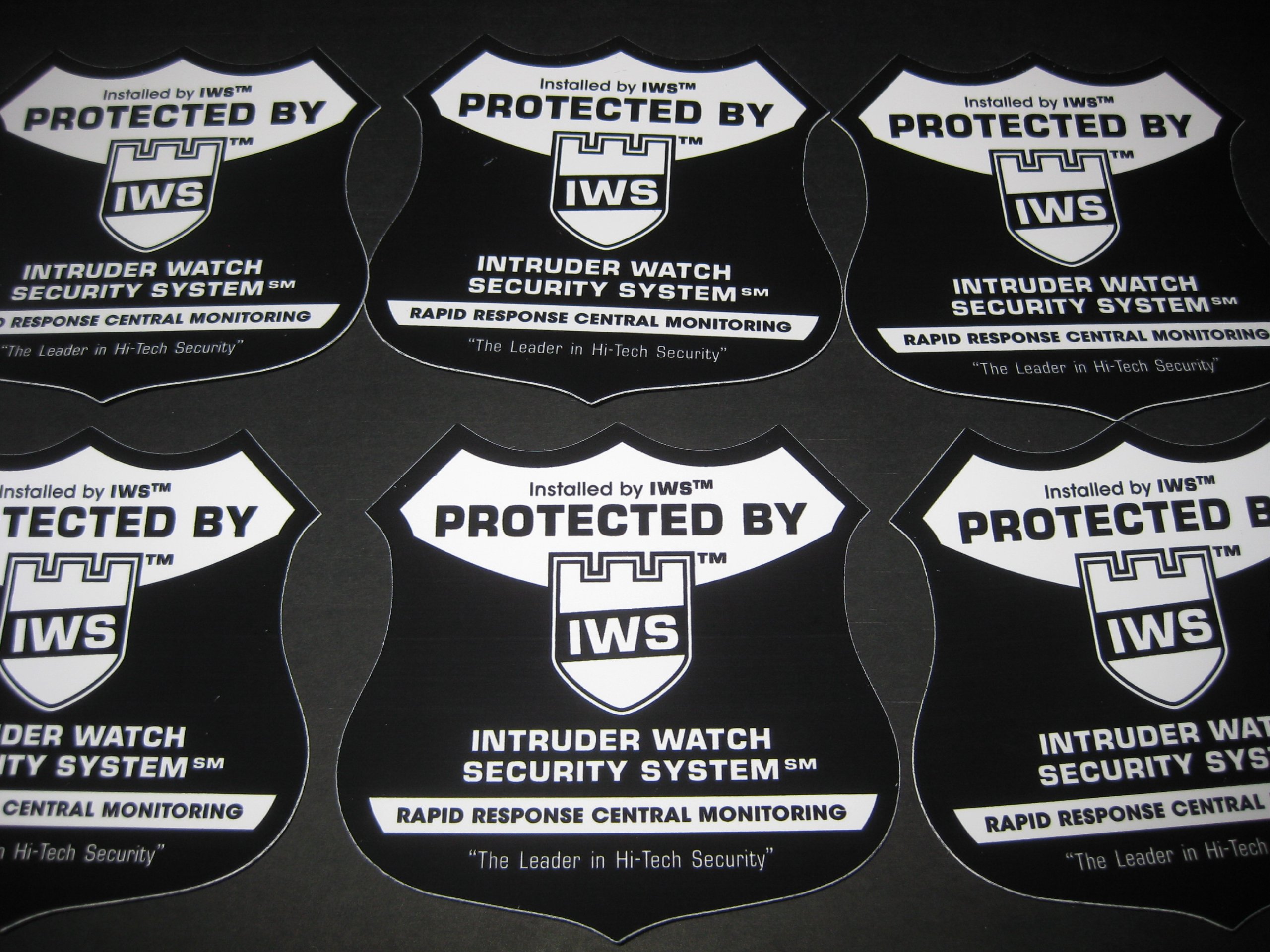 Home Security System Decals for windows and doors weatherproof!