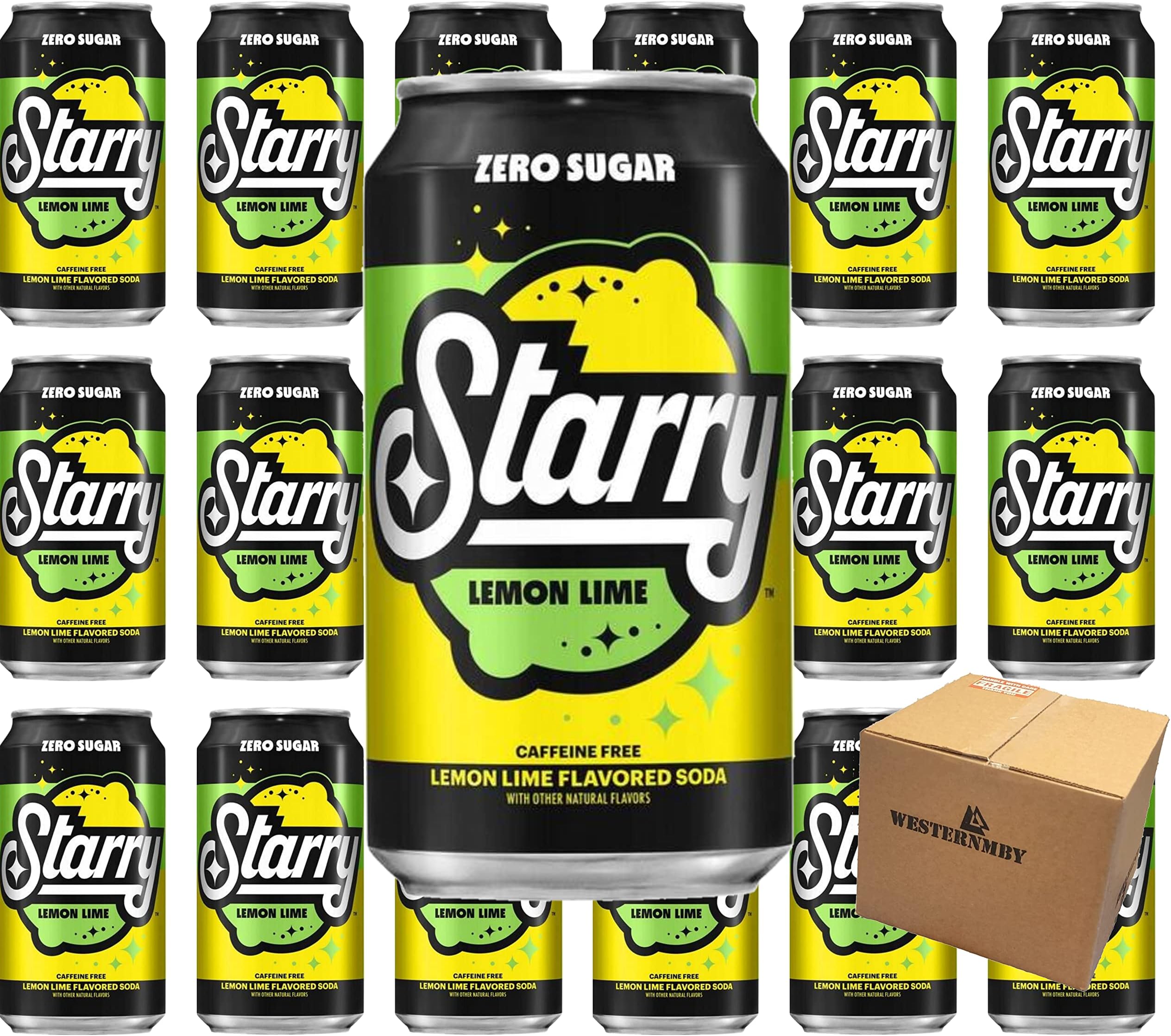 Starry Lemon Lime Soda (Zero Sugar 12 Fl Oz 18 Cans