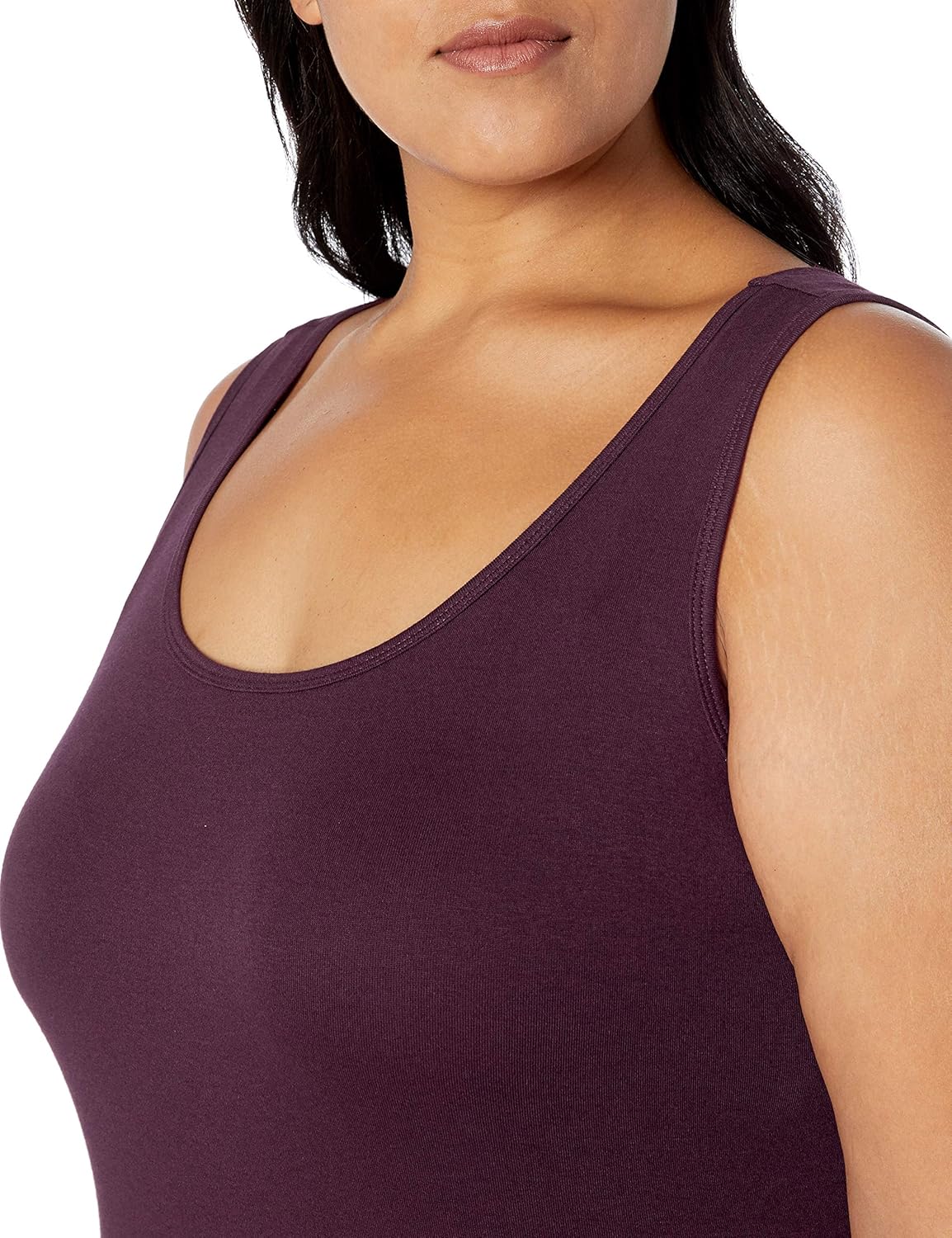 Amazon Essentials Women's Tank Top (Available in Plus Size), Multipacks 1 Burgundy 1X
