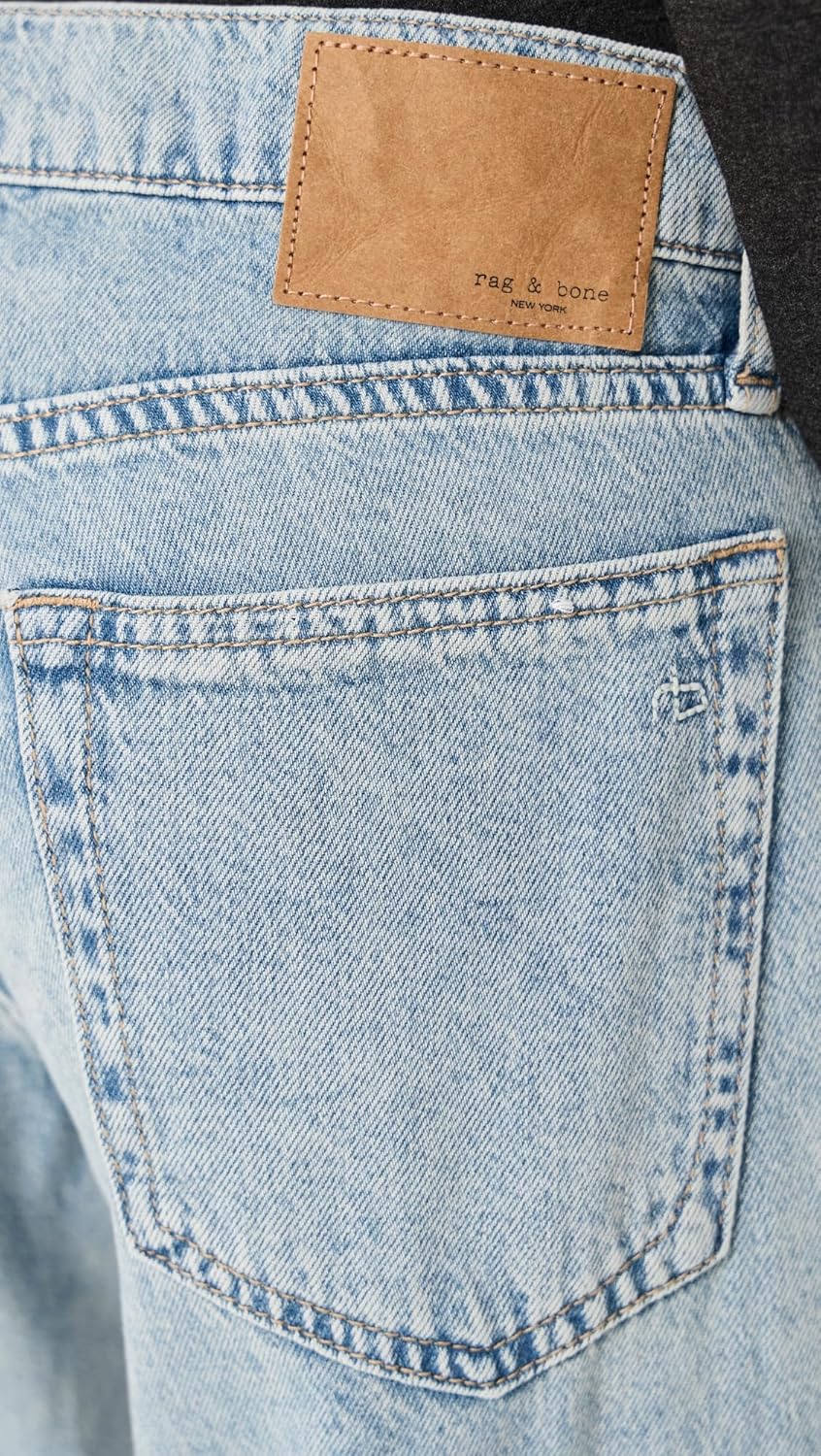 rag & bone Women's Feather Weight Saige Low Rise Ankle Straight Jeans - Image 6