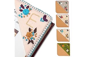 Personalized Felt Corner Embroidered Bookmarks