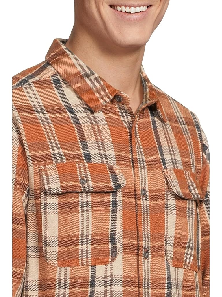 Taupe Prana Westbrook Flannel Shirt