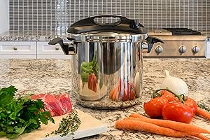 Barton Multi-Functional 10.5 Quart Pressure Cooker Stovetop with EZ-Lock Lid & Cooking...