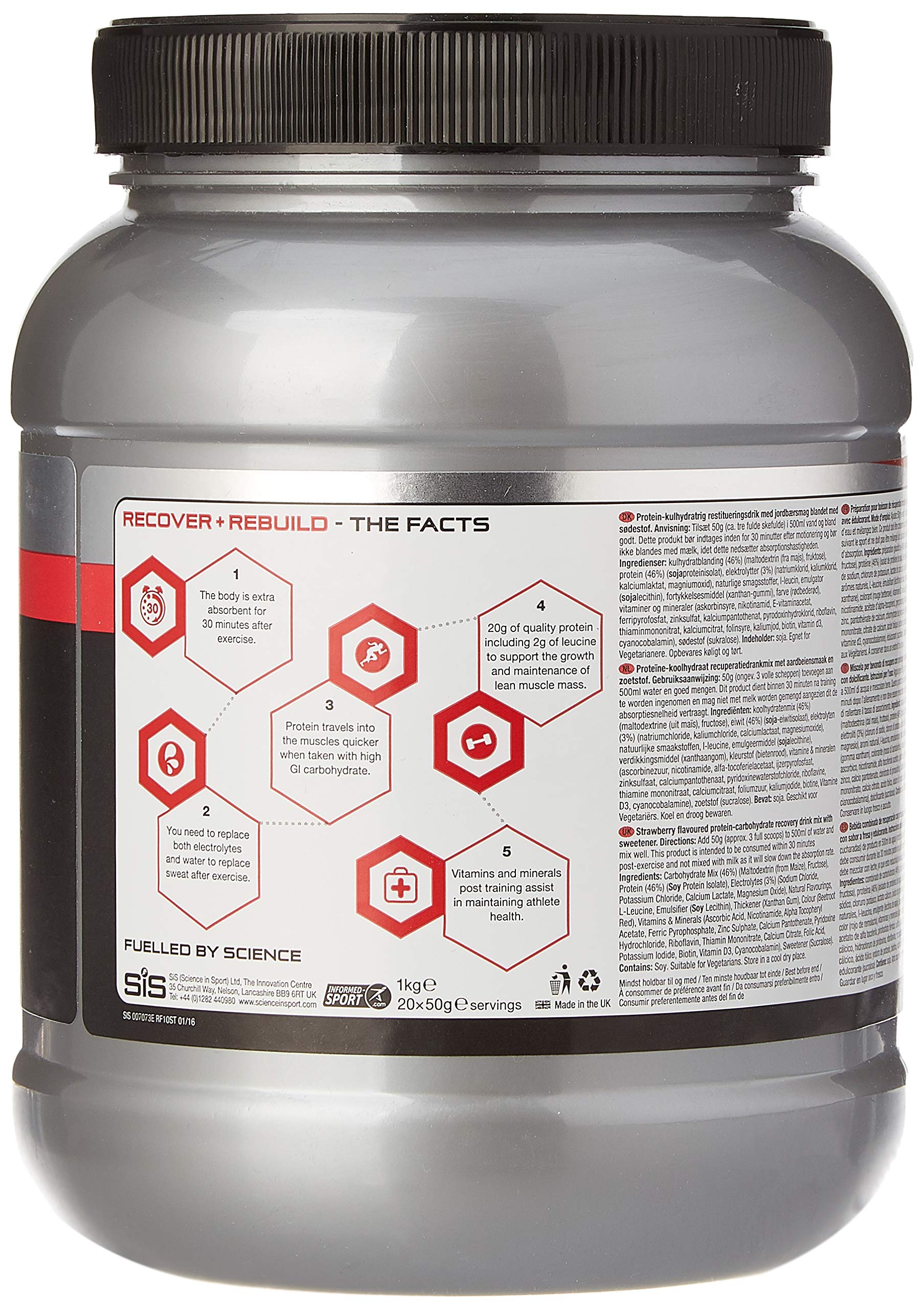 Science in Sport SiS Rego Rapid Recovery Polvere Proteica, 1kg