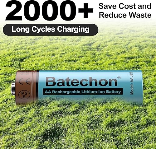 Miniatura 2 de Batería AA Litio Recargable, 12PCS 1.5V Batería AA