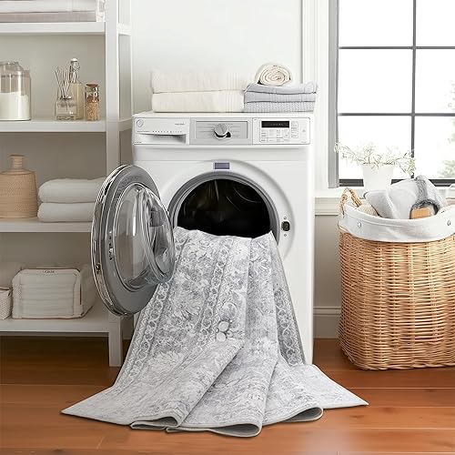 Miniatura 9 de ReaLife - Alfombra ecológica lavable a máquina, resistente a las manchas, sin desprendimientos, antideslizante, apta para familias y mascotas y