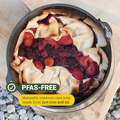 Miniatura 4 de Lodge Utensilios de cocina de hierro fundido con estampado Yellowstone pre-sazonado, para usar en el horno, en la estufa, en la parrilla o sobre una