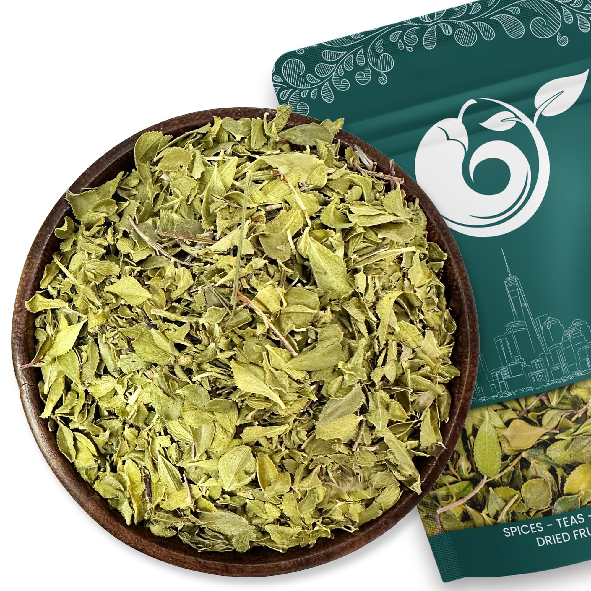 NY Spice Shop Buchu Leaf for Herbal Tea - Dried Whole Boegoe Leaves – Natural Bookoo Leafs Relaxing, Refreshing & Pure Taste - Diosma Leaves for