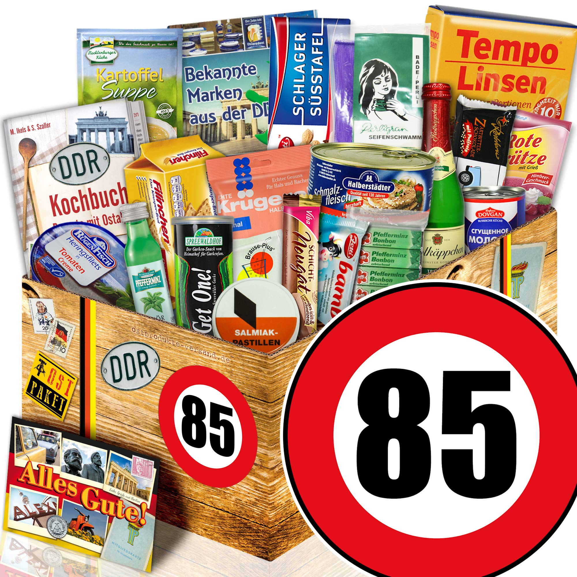 Spezial Geschenk Box/Ossi Paket/Geburtstag 85 / Geschenkkorb Mutter