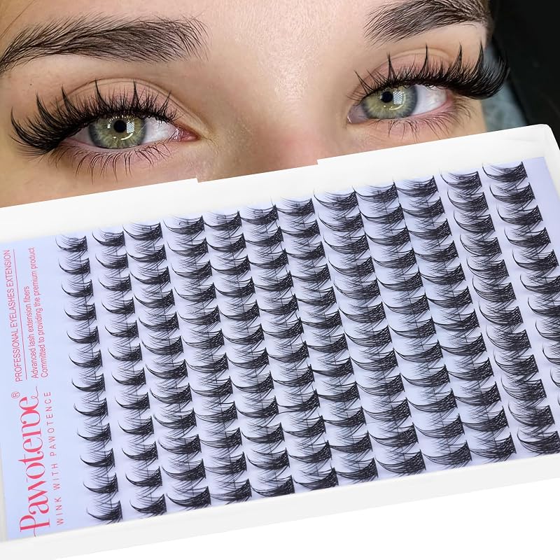 Pawotence Fairy Lash Cílios Postiços em Tufo Estilo Manga 10–16 mm, 144 unidades