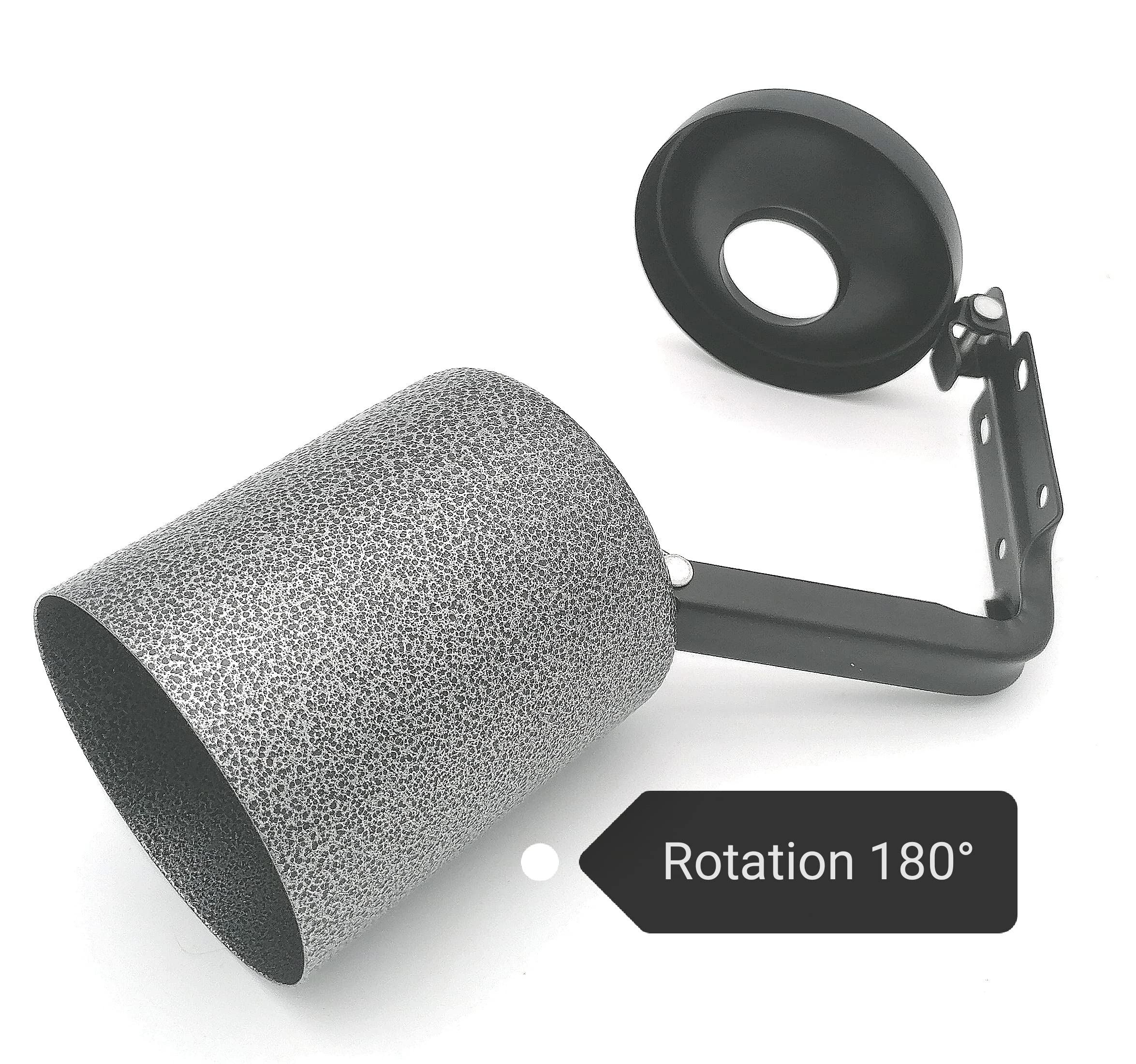 NUISIPRO - Cenicero exterior grande y resistente, capacidad 2 l, montaje en pared