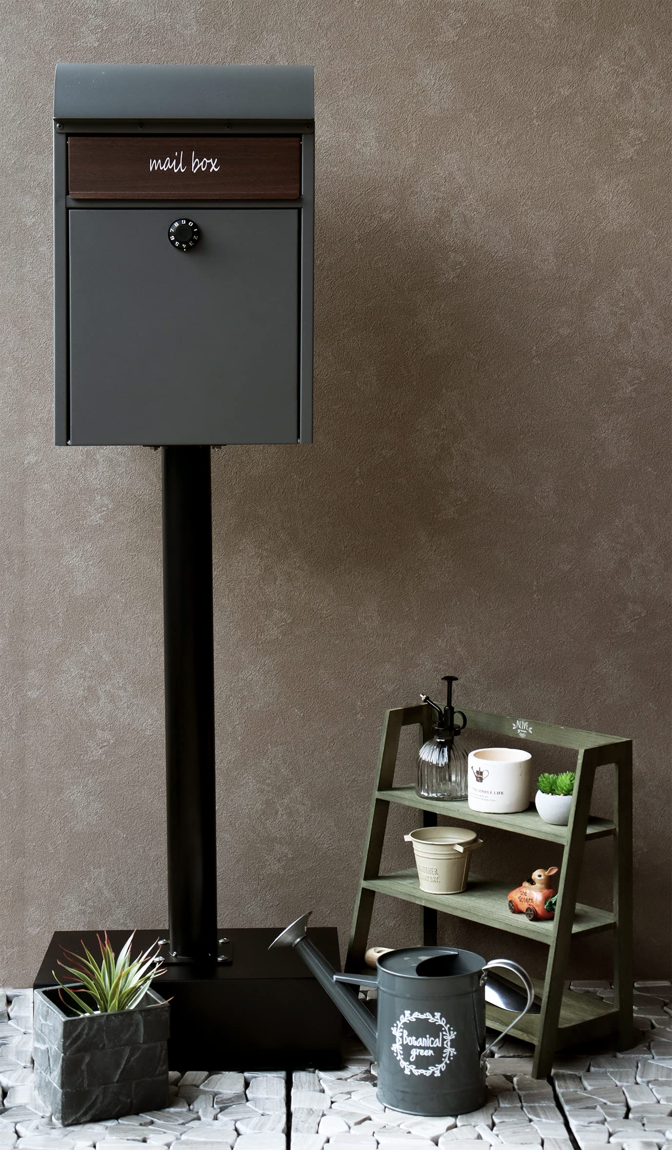 Amazon.co.jp: MOJYU スタンドポスト Gilda グレー SDM-013 ポスト