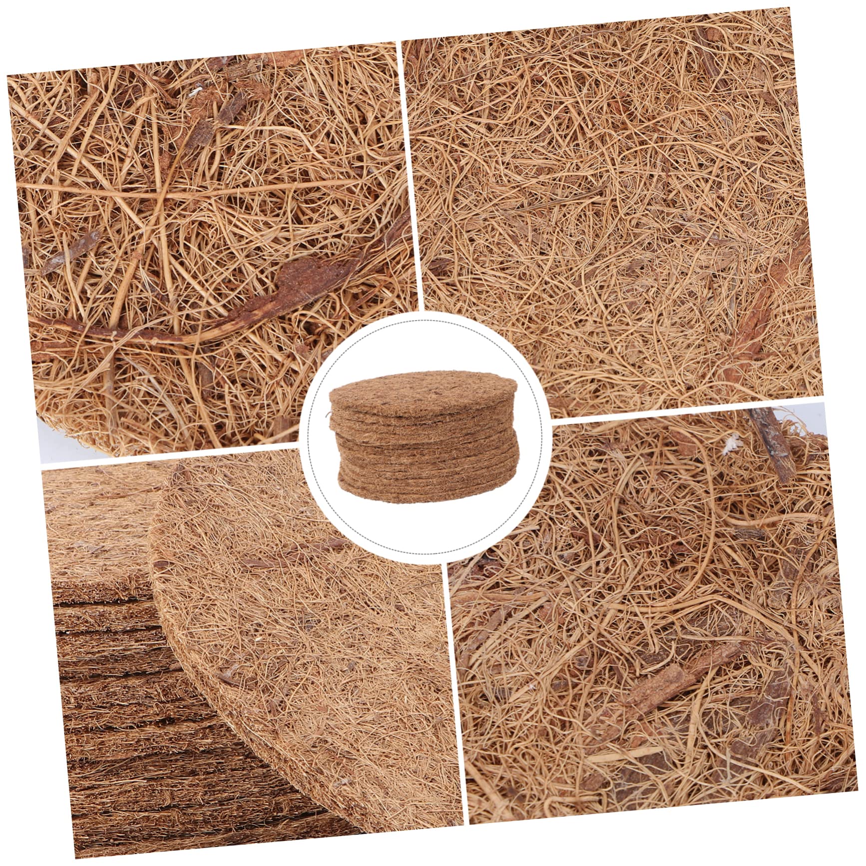 Angoily 12 Piezas Estera de de pájaro Suministros de Cangrejo ermitaño nidales para Palomas Accesorios para nidos de Aves Accesorio de cría de Aves Estera de Huevos de pájaro Manual
