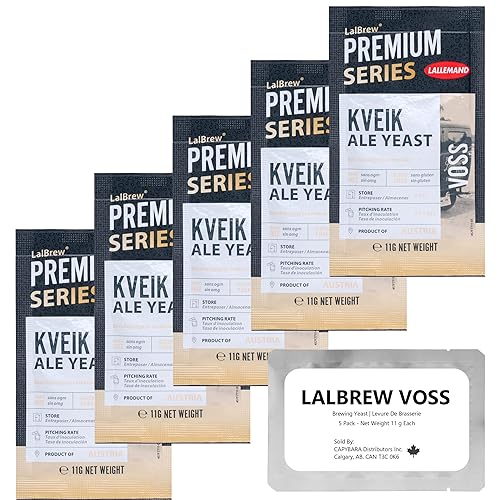 Miniatura 8 de LalBrew VOSS Kveik Brewing Levadura (paquete de 2) - Levadura Kveik Ale - Hacer cerveza en casa - 0.39 oz Sachets - Saccharomyces cerevisiae -