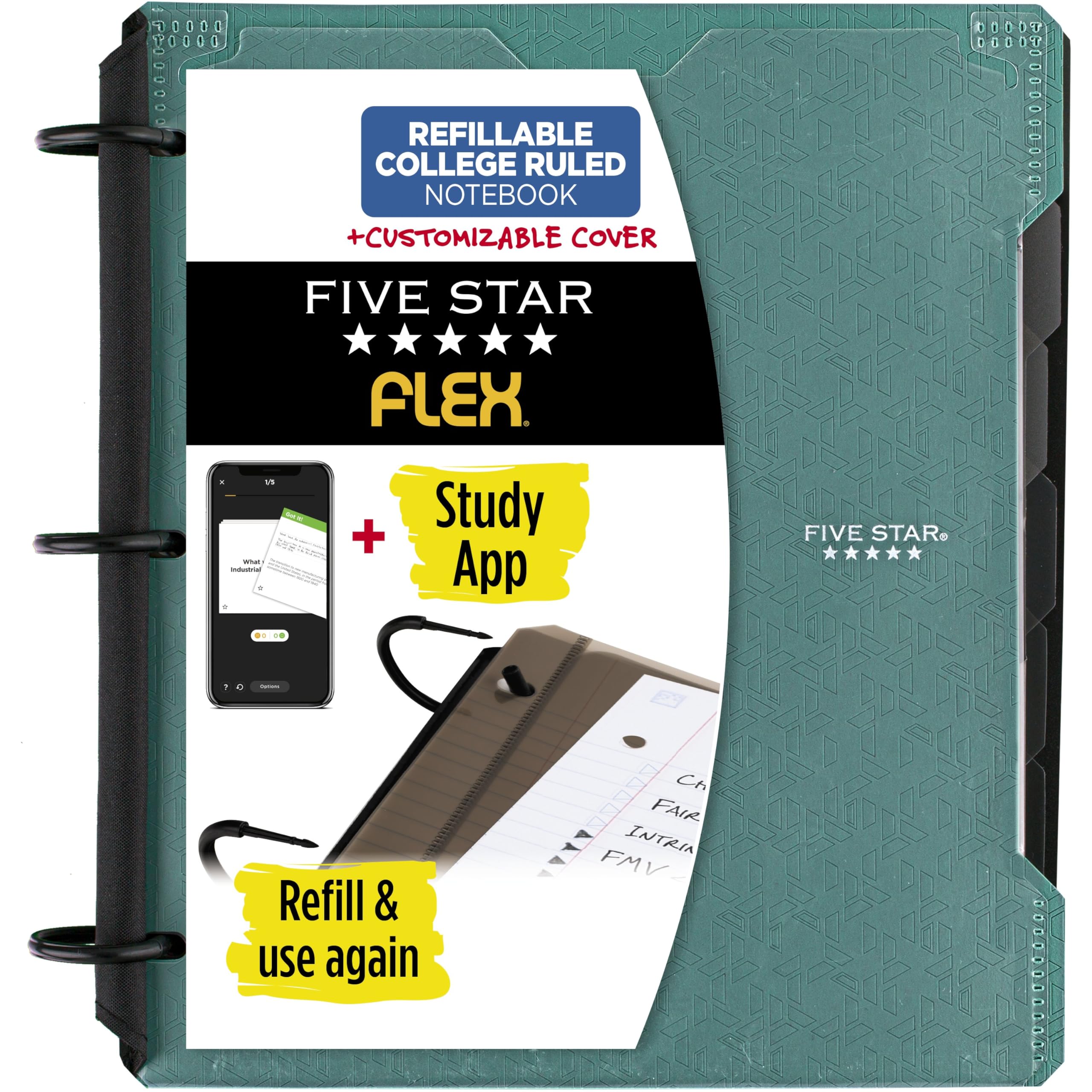 【未開封】A&G NEXT BREAKS FIVE STARS BEST Amazon.com : Five Star Flex Refillable Notebook + Study App