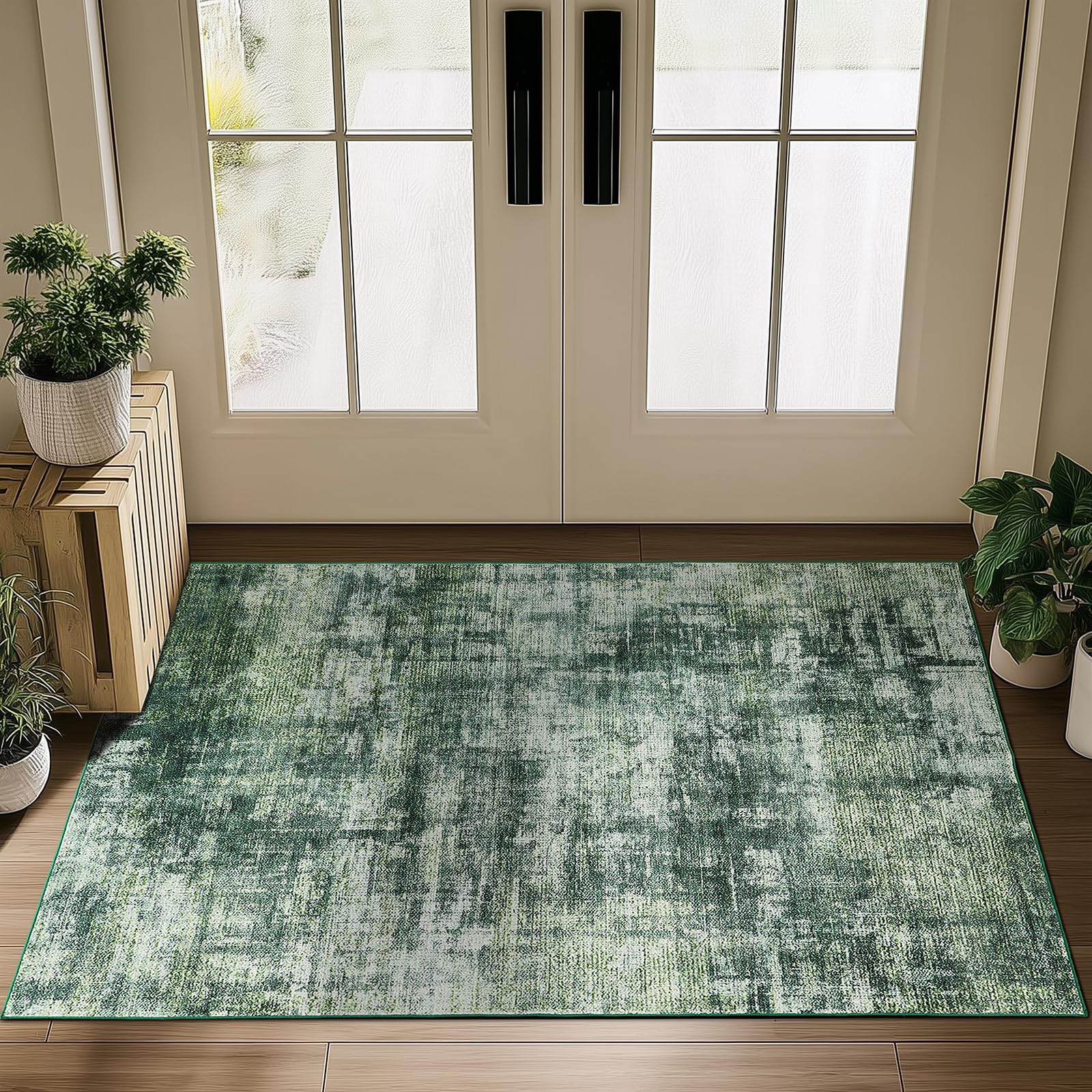 新品 uniform experiment SMALL RUG MAT Amazon.com: Zacoo Modern Rug 2x3 Rug Washable Rugs Bordered Design