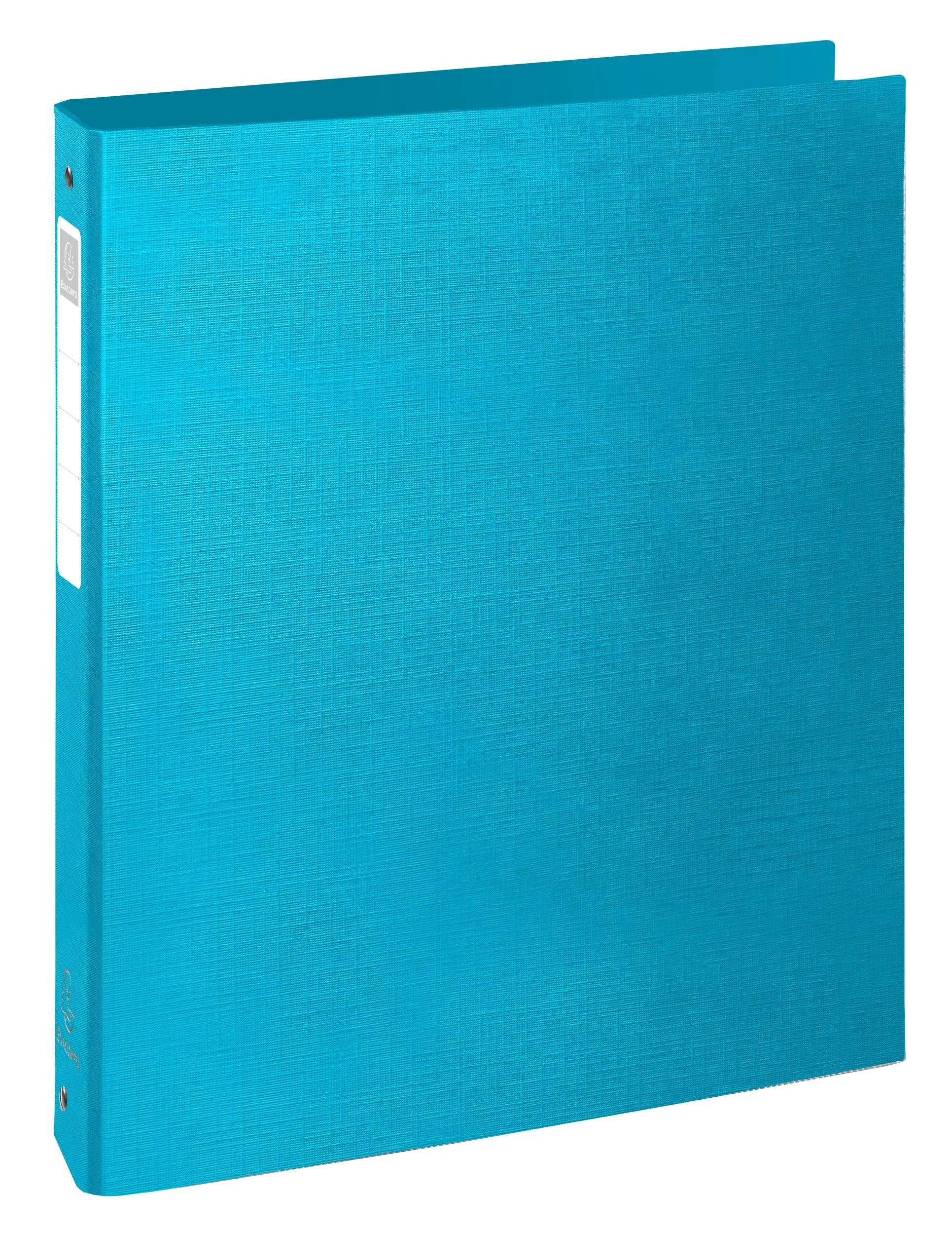Exacompta - Réf. 51650E - Carton de 10 classeurs Teksto - 4 anneaux ronds 30 mm - dos 40 mm - Dimensions extérieures 32 x 26 cm - Format à classer A4 - Assortis
