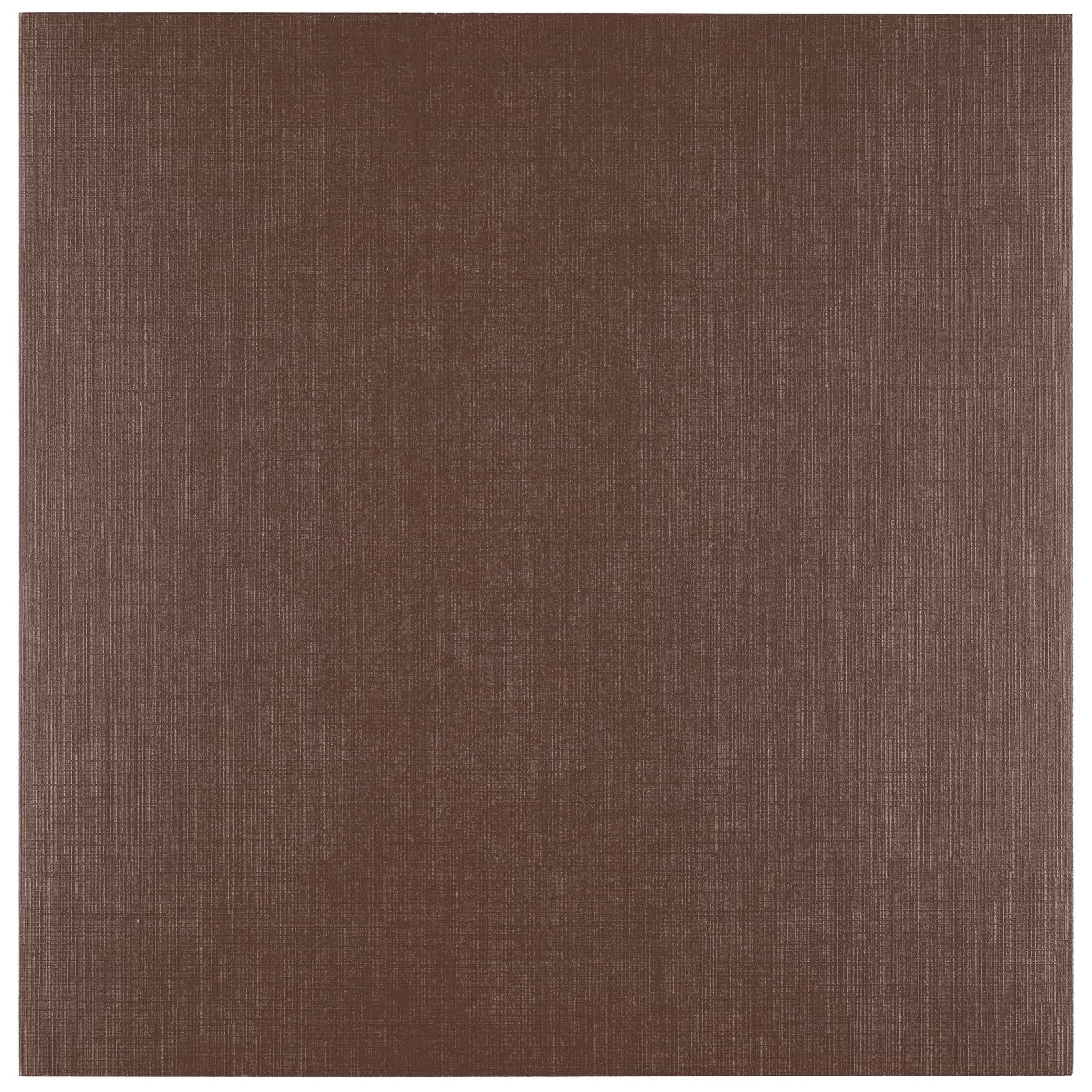 Vaessen Creative Linen Cardstock 12 x 12-25 pcs - Bear (Brown) - 250 GSM Coloured Paper - Card Making Supplies for Scrapbooking and Crafting