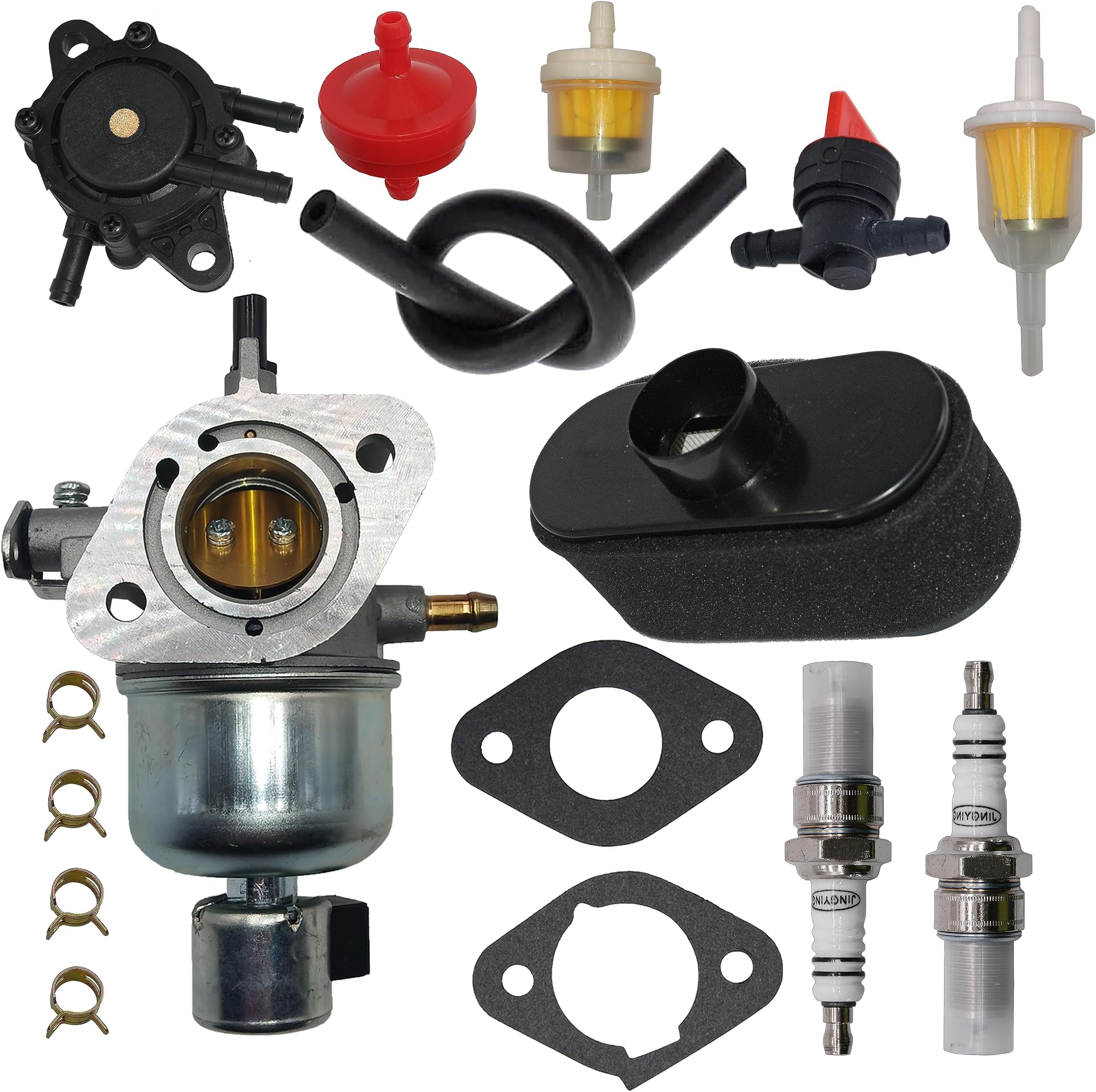 Lanigram 15003-7081 Carburetor Fit for Kawasaki FH580V FS541V FR600V FS600V Engine Replace 15004-7053 15004-7060 15004-0818 15004-0822 Carb With Air Filter and Fuel Pump