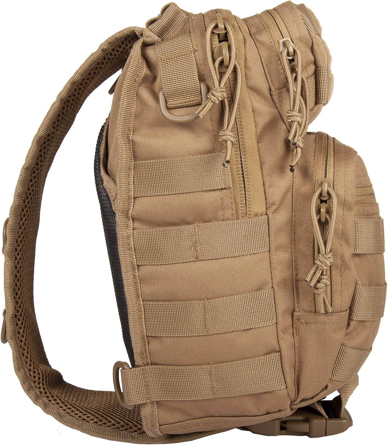 WFS Tactical Sling Backback with Concealed Carry Pocket, Coyote