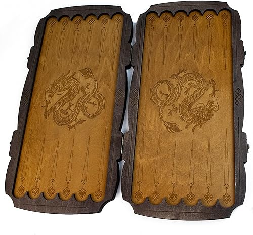 Miniatura 6 de Juego de mesa de madera de alto detalle hecho a mano Nardi 2 en 1 de damas armenias de backgammon hecho a mano + regalo