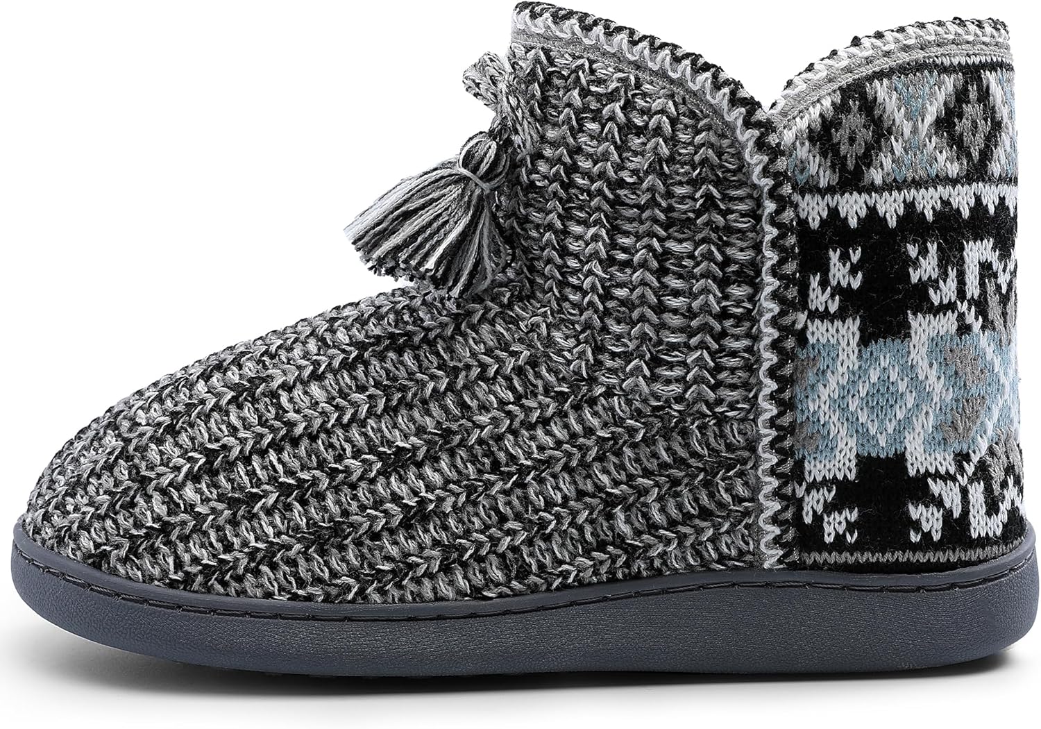 Womens Slippers Winter Warm House Shoes Knitted Fleece Faux Fur Lining Bootie slipper - Image 2