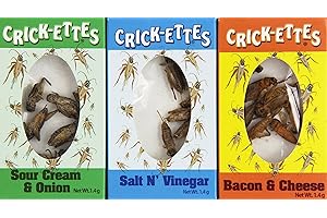 Crick-ettes Sampler Gift Pack: Explore the Savory Flavors of Edible Insects