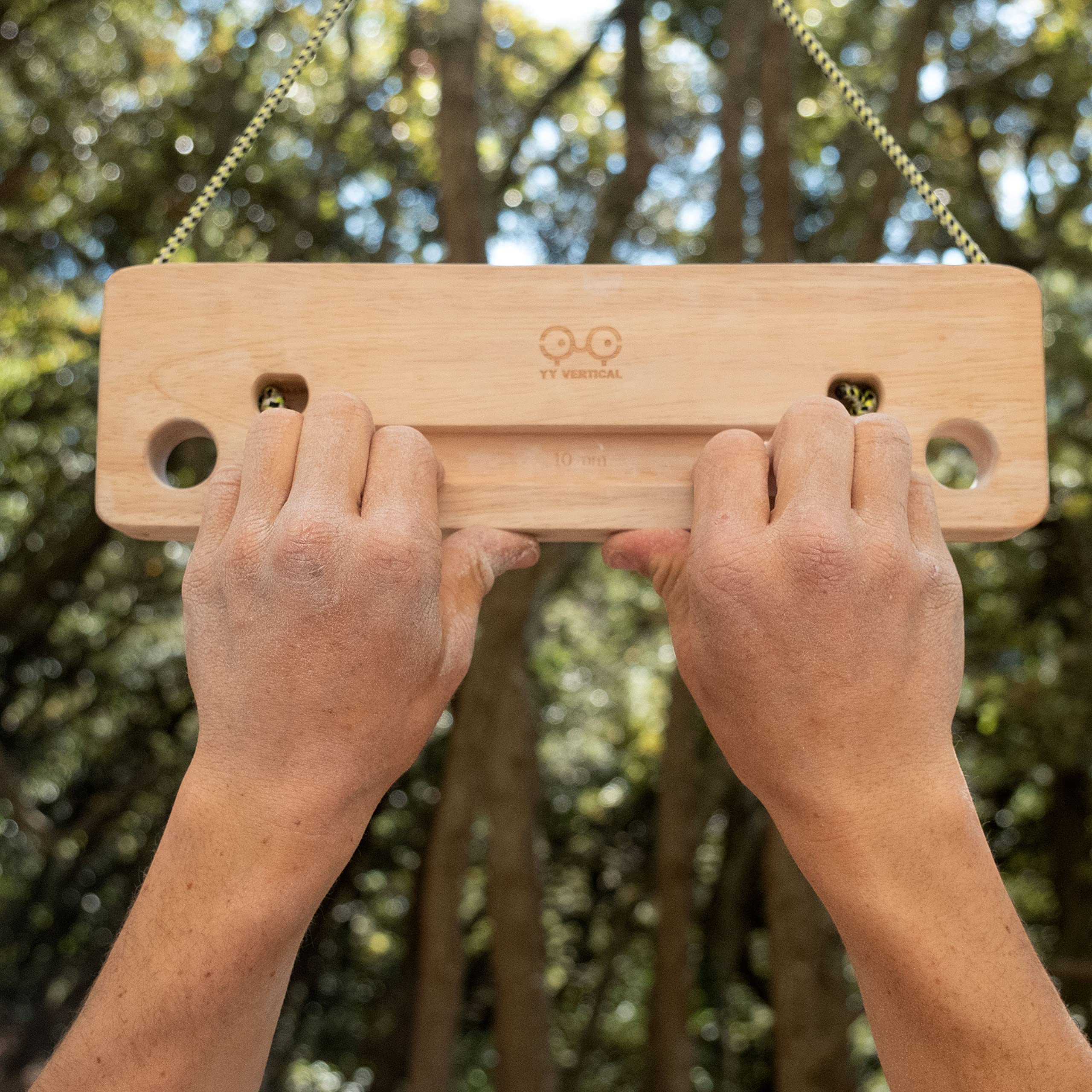YY Vertical – Travelboard – Multipresa de Madera compacta para Escalada – Hangboard portátil Ideal para Entrenamiento de Fuerza de Dedos y dominadas en Cualquier Lugar