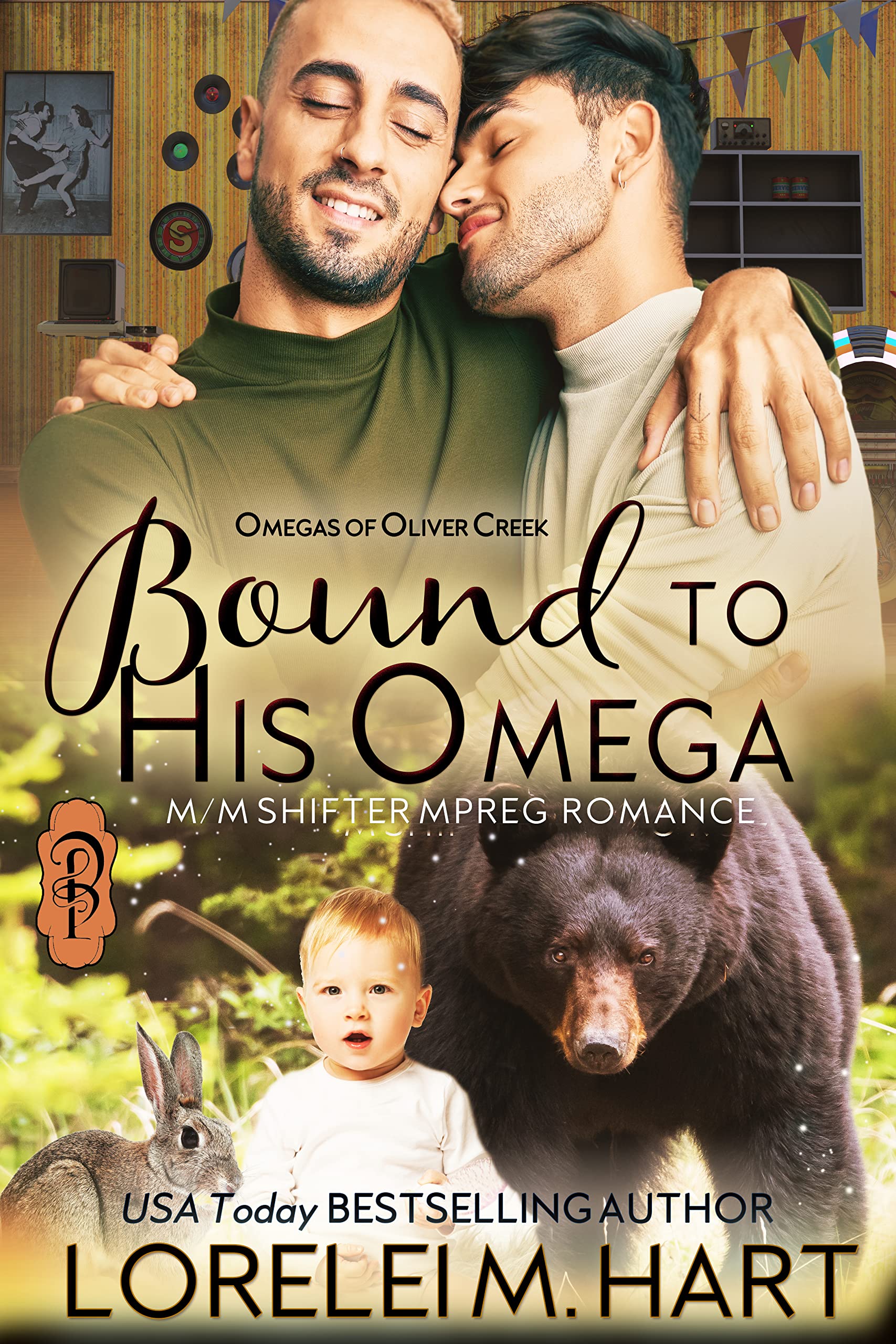 Bound to His Omega: M/M Shifter Mpreg Romance (Omegas of Oliver Creek Book 2)