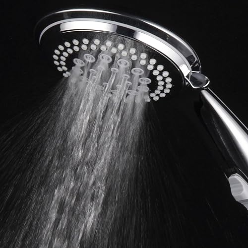 Miniatura 8 de DreamSpa. Cabezal de regadera / regadera de mano combinada con interruptor de pausa de prendido/apagado patentado y manguera de acero inoxidable