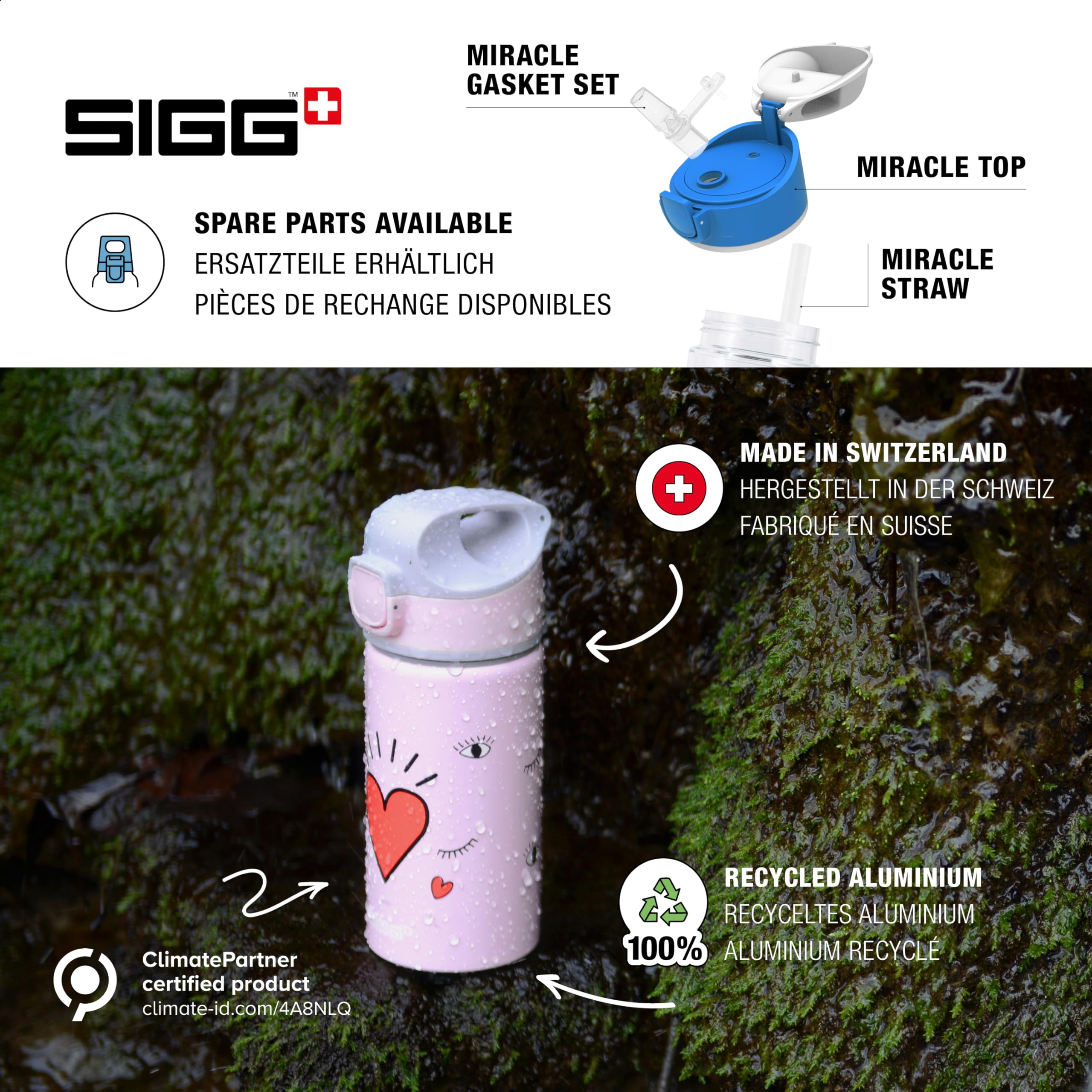 Sigg Uniseks - Dzieci Lis 8730,10 Butelka, Wielokolorowy, 384 ml