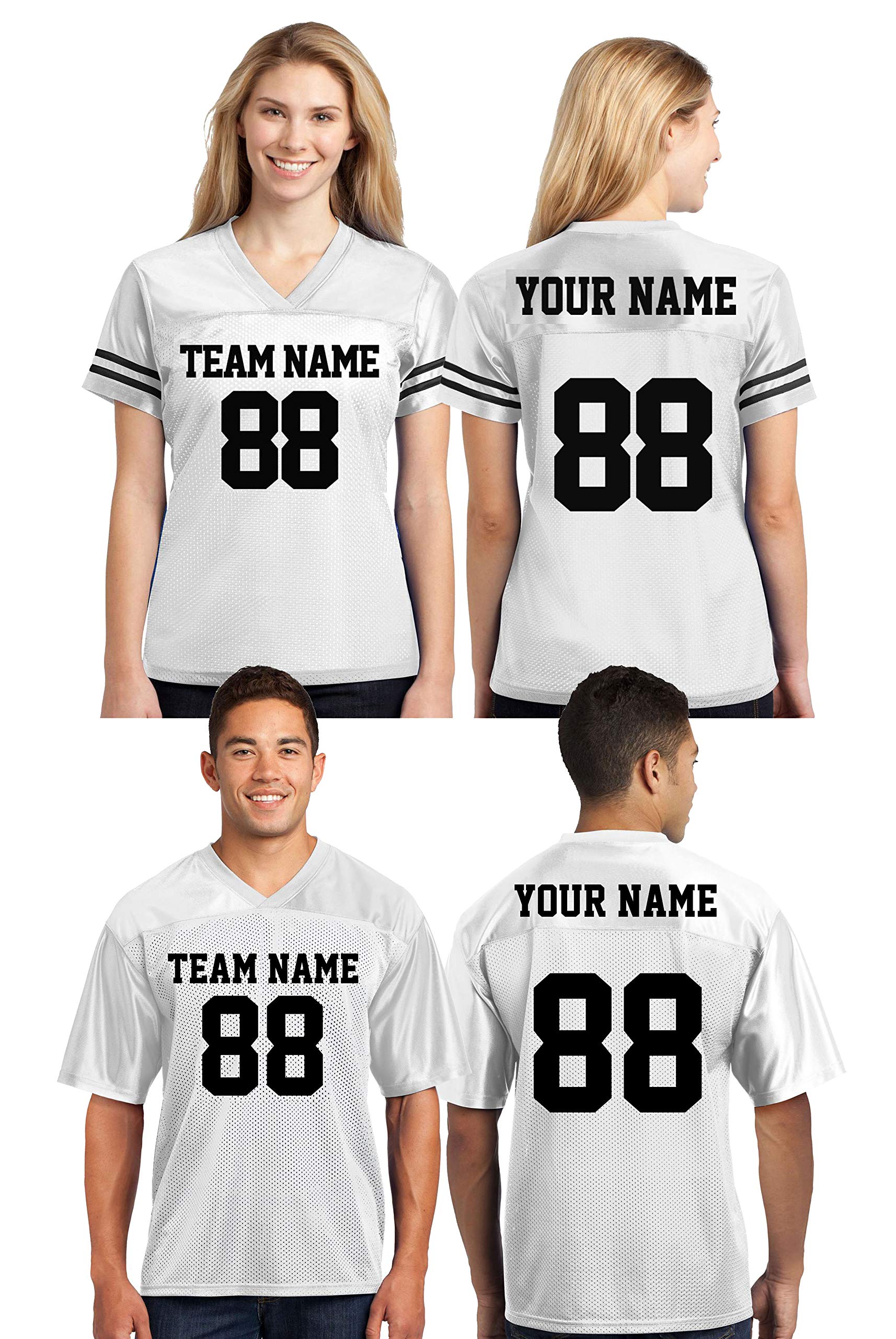 Custom 2 Sided Jerseys for Men & Women - Make Your OWN Jersey T Shirts & Customized Team Uniforms